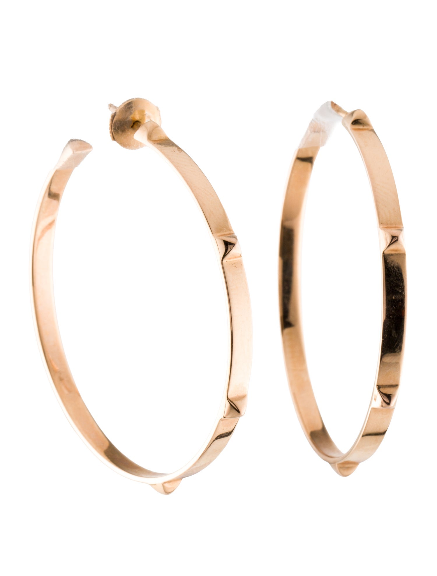 Hermès 18K Mini Clous Hoop Earrings