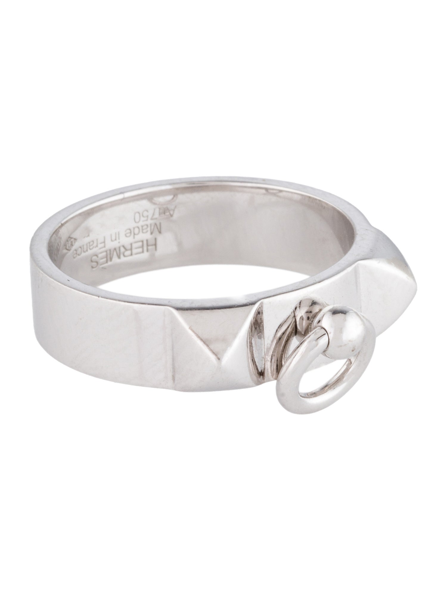 Hermès 18K Small Collier de Chien Ring