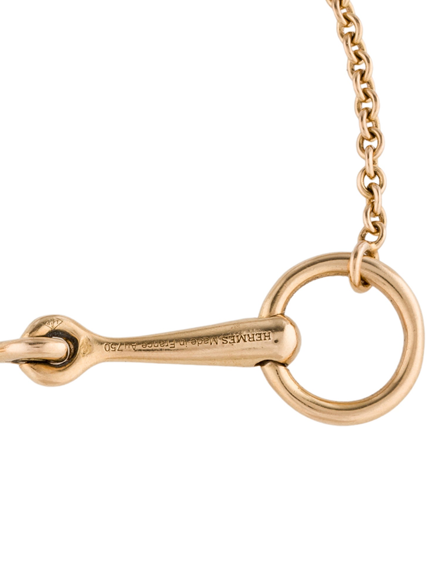 Hermès 18K Diamond Very Small Filet d'Or Bracelet