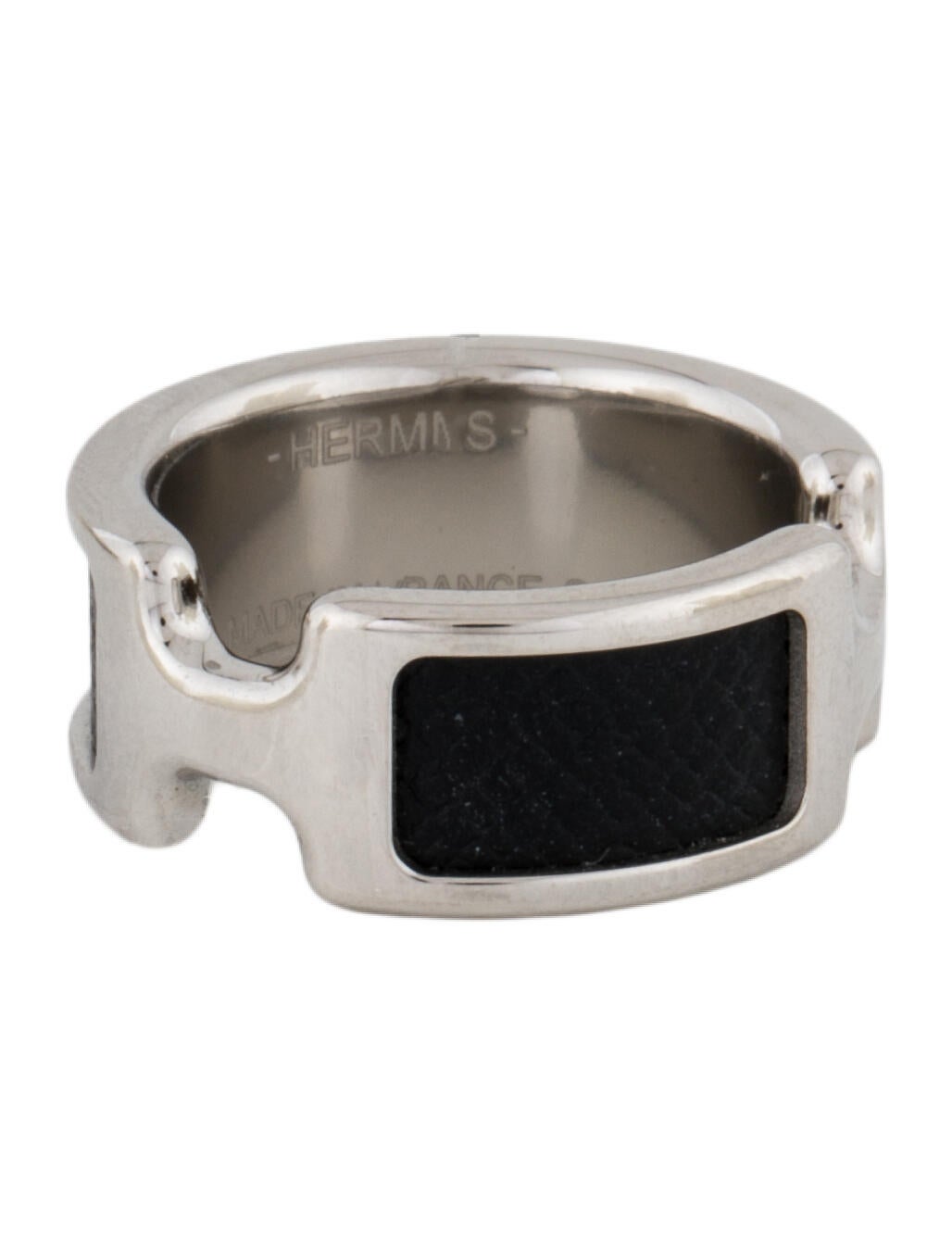 Hermès Leather Olympe Band Ring