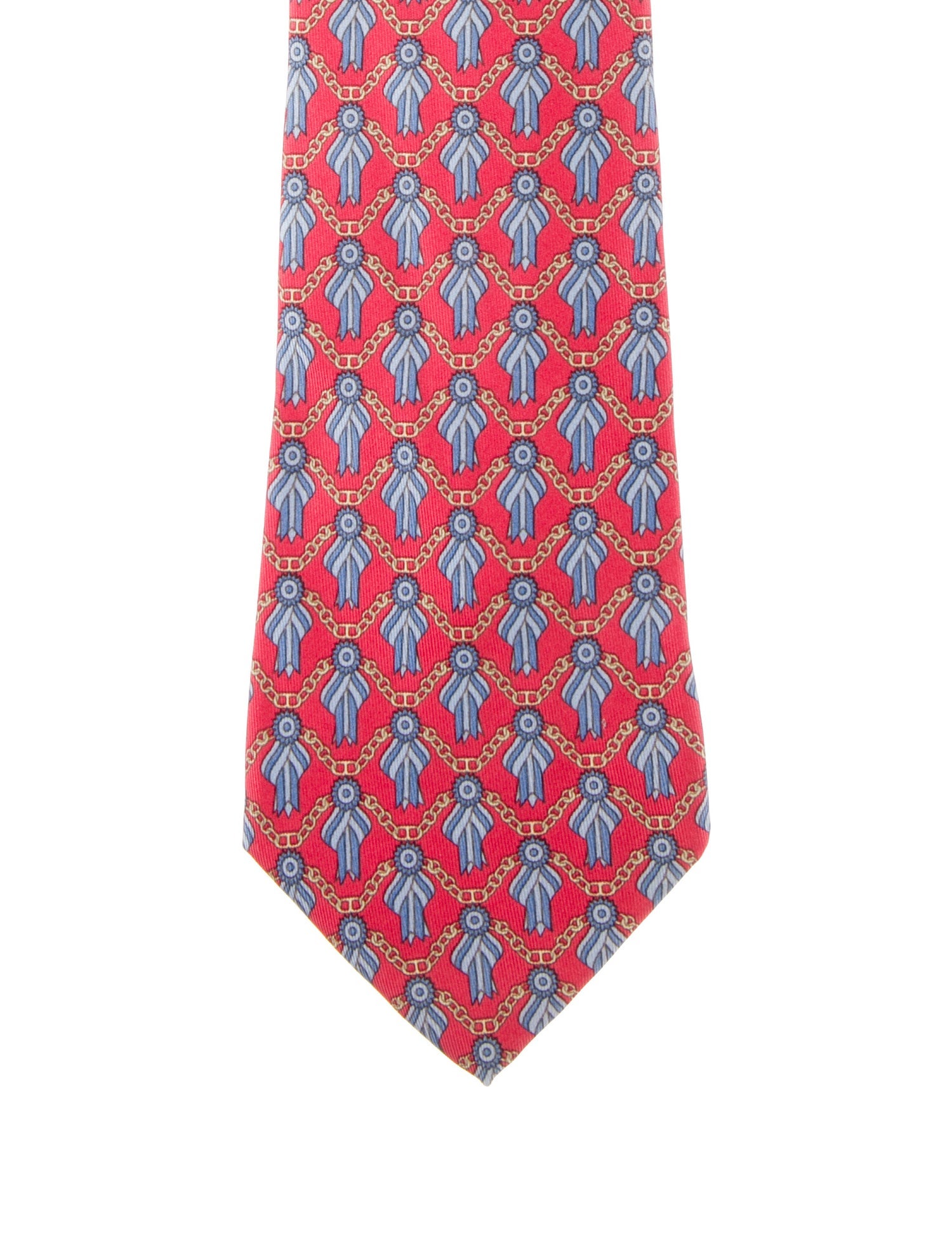 Hermès Pattern Silk Tie