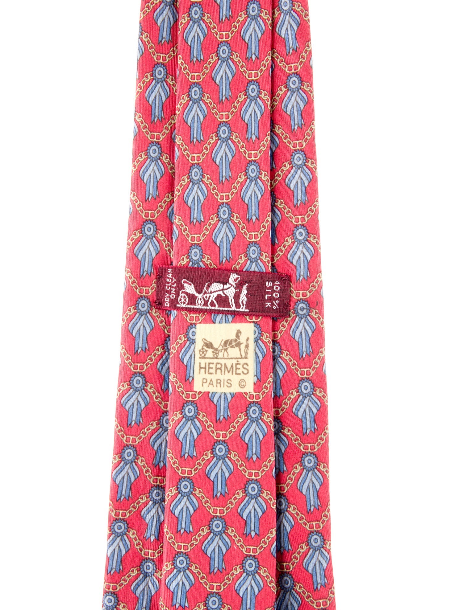 Hermès Pattern Silk Tie