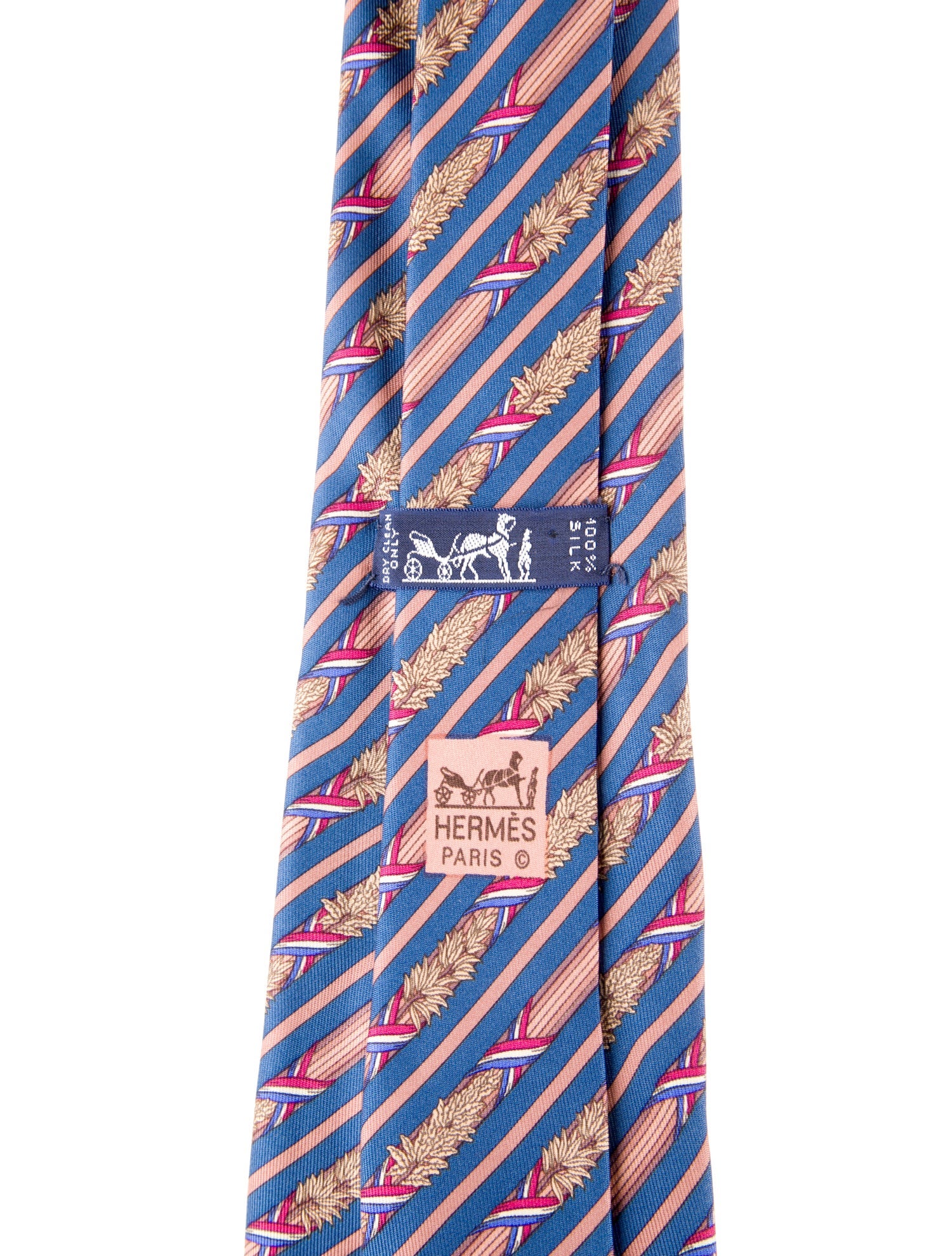 Hermès Pattern silk Tie