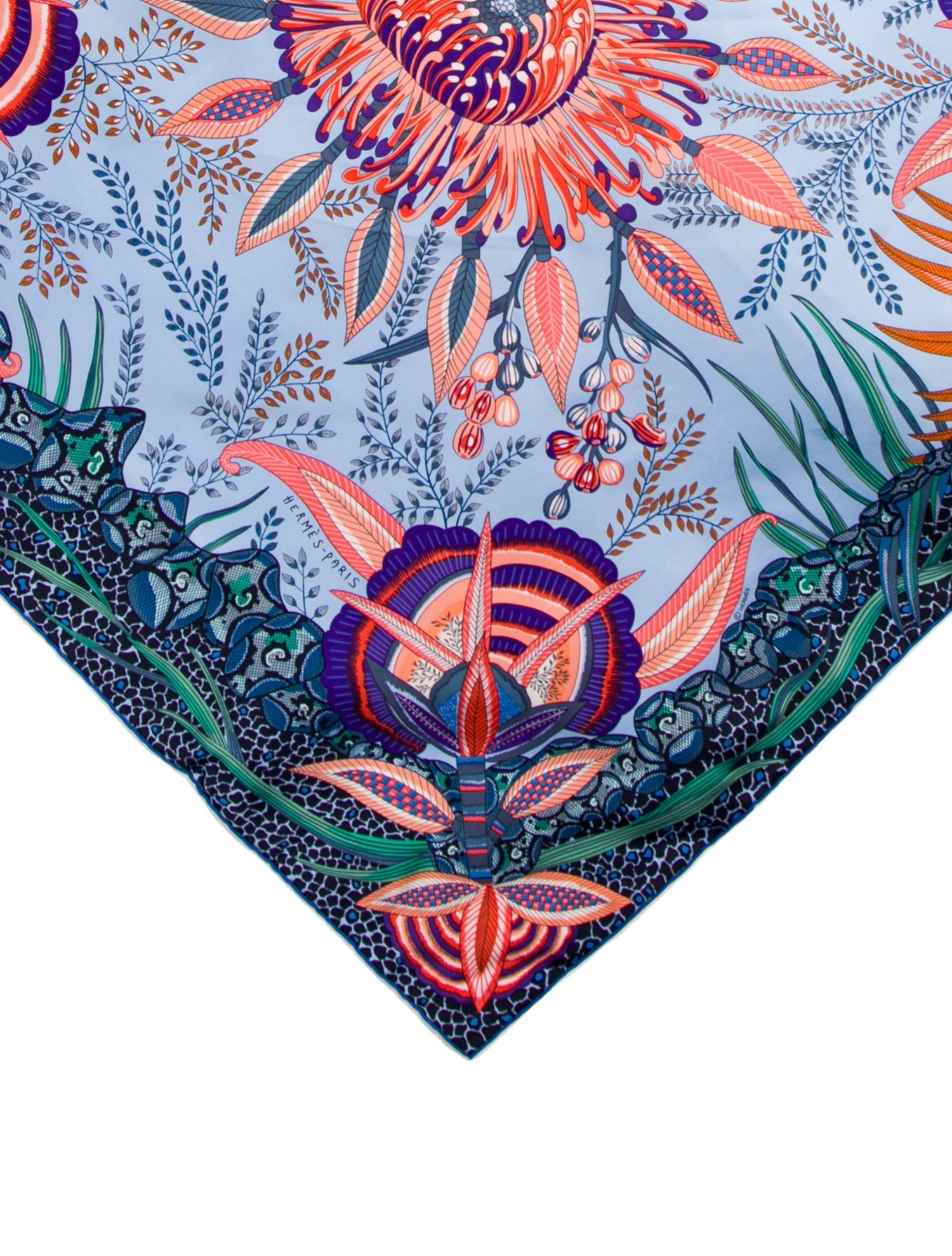 Hermès Flowers of South Africa Silk Scarf