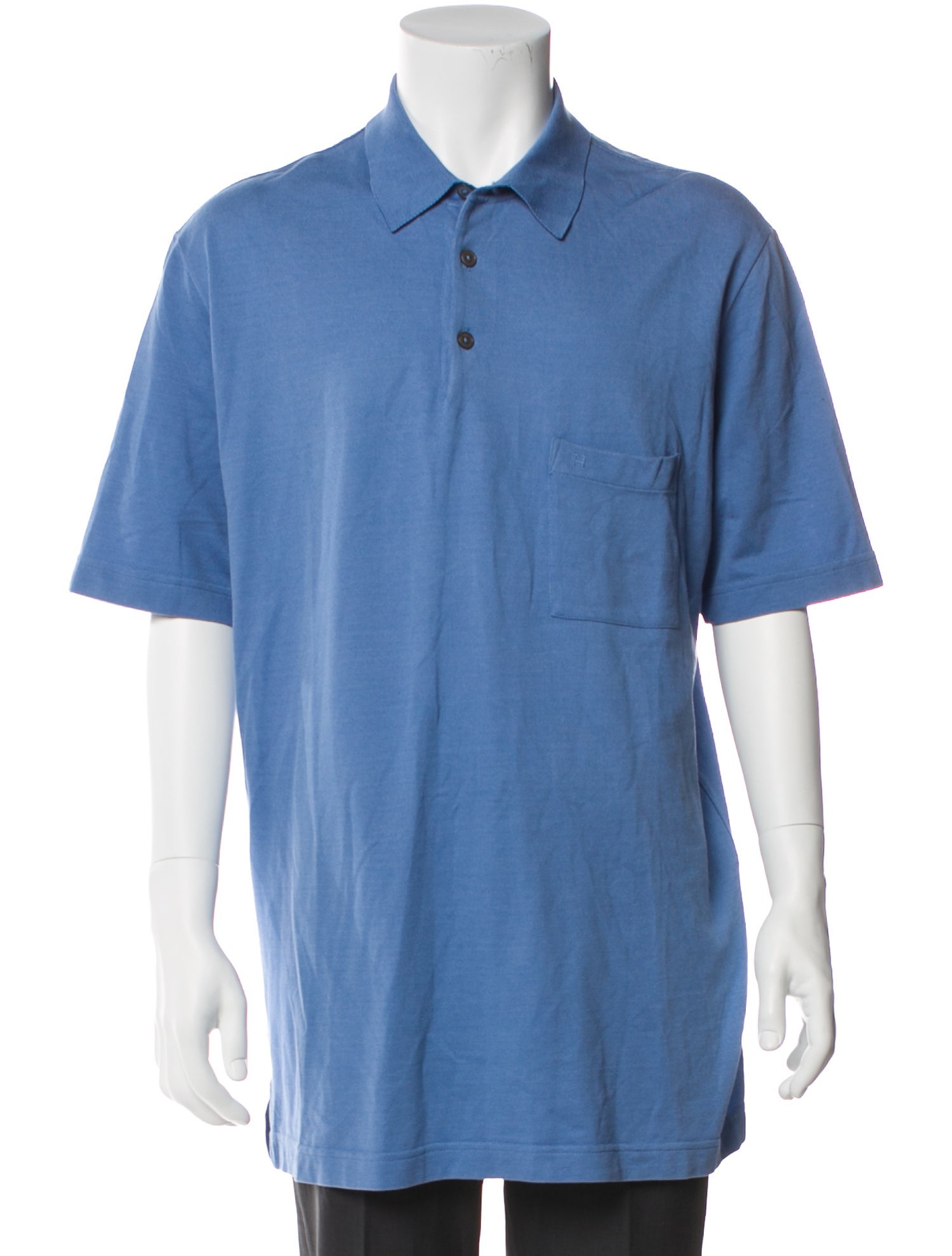 Hermès Collar Short Sleeve Polo Shirt