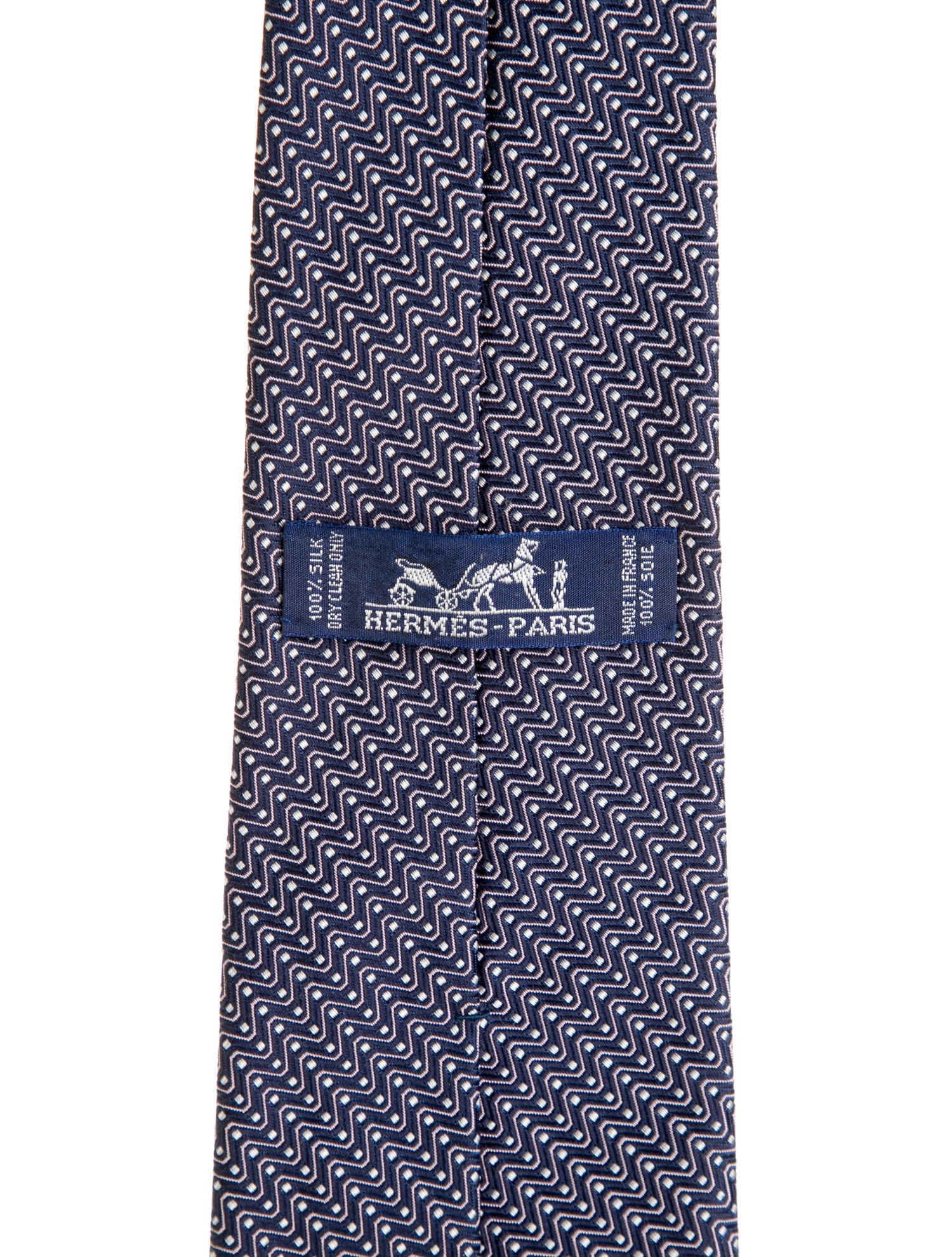 Hermès Printed Silk Tie