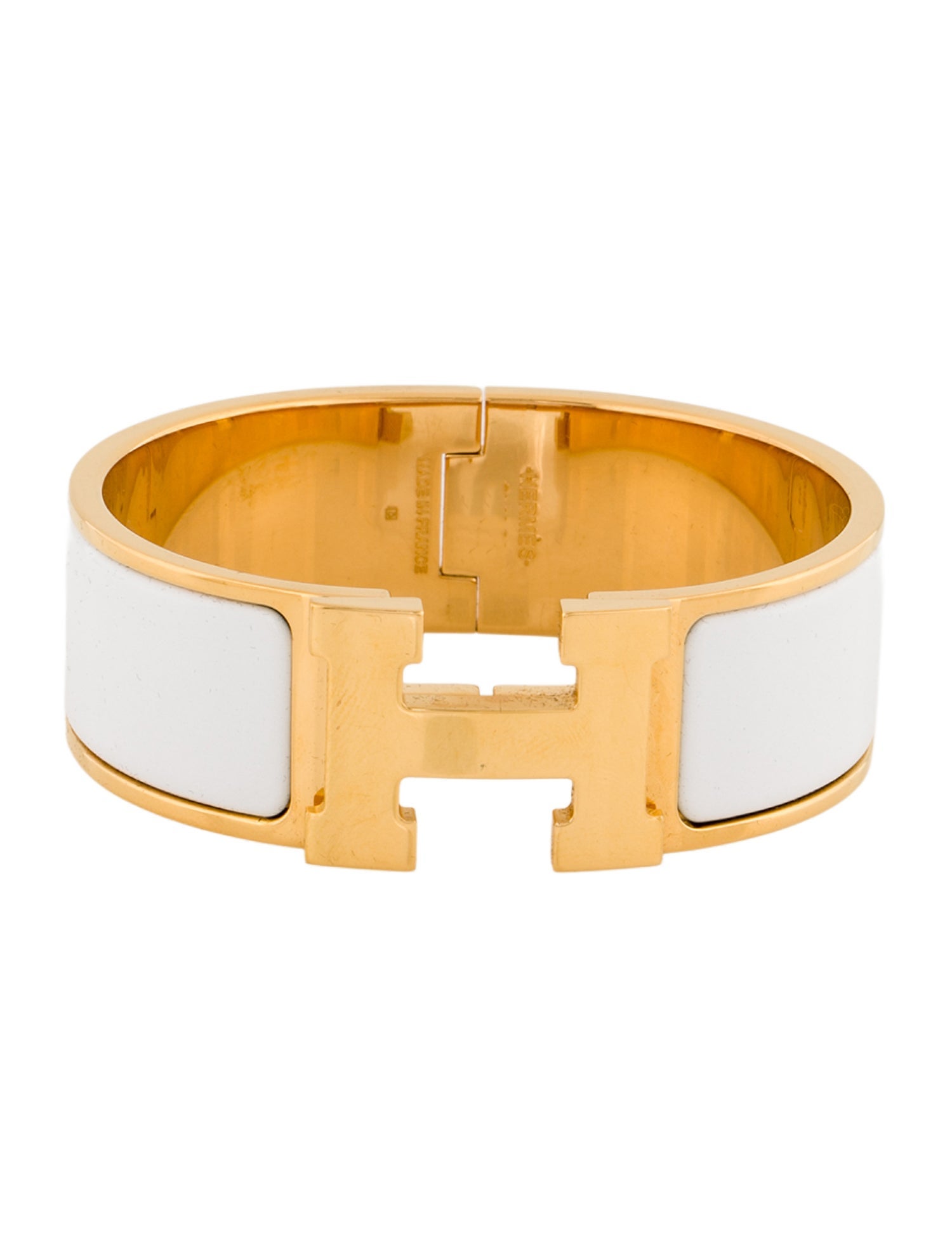 Hermès Clic Clac H Enamel Bangle Bracelet