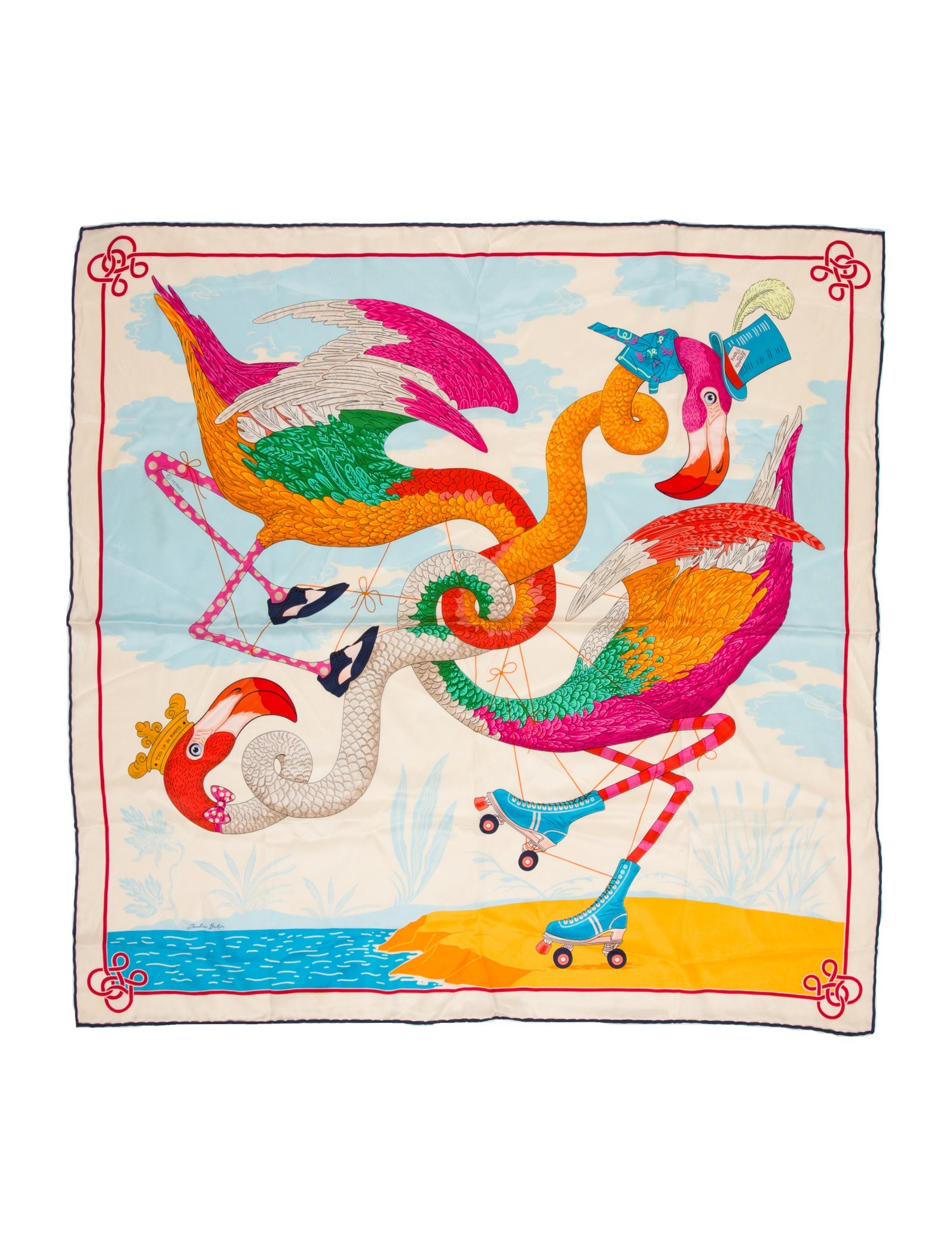 Hermès Tied Up In Knots Silk Scarf