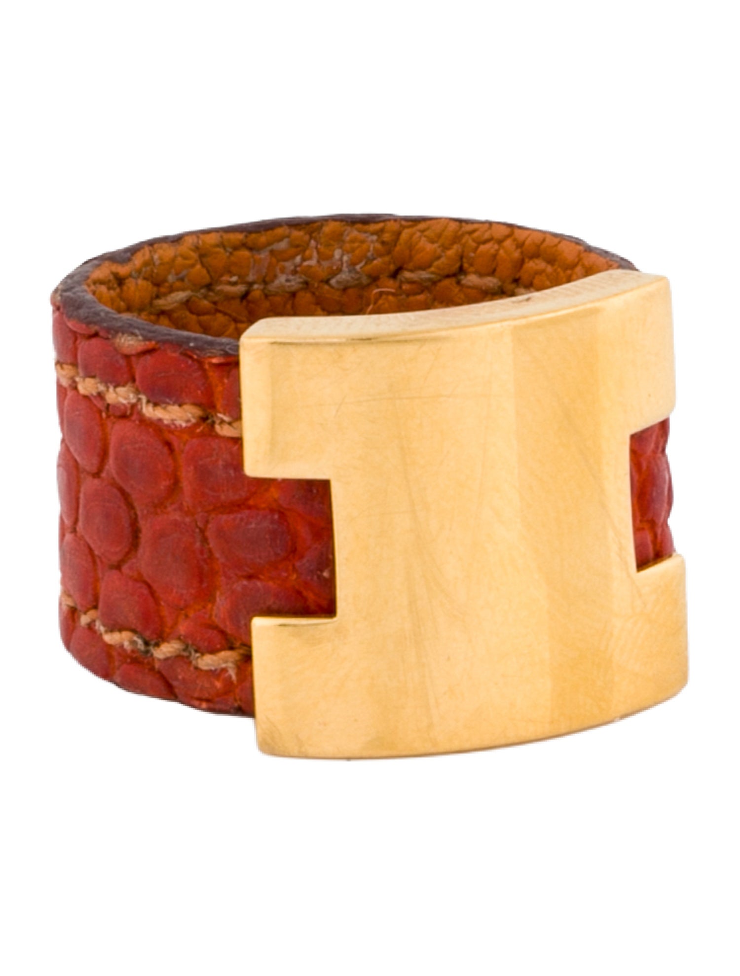 Hermès Lizard Lurie Band Ring