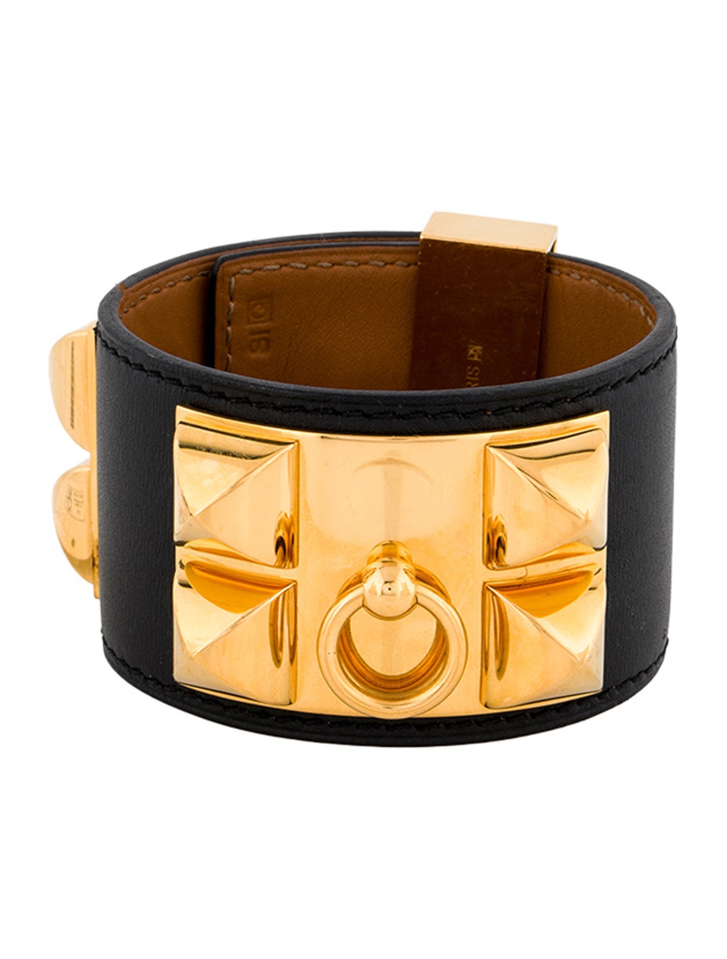 Hermès Leather Collier de Chein Wrap Bracelet