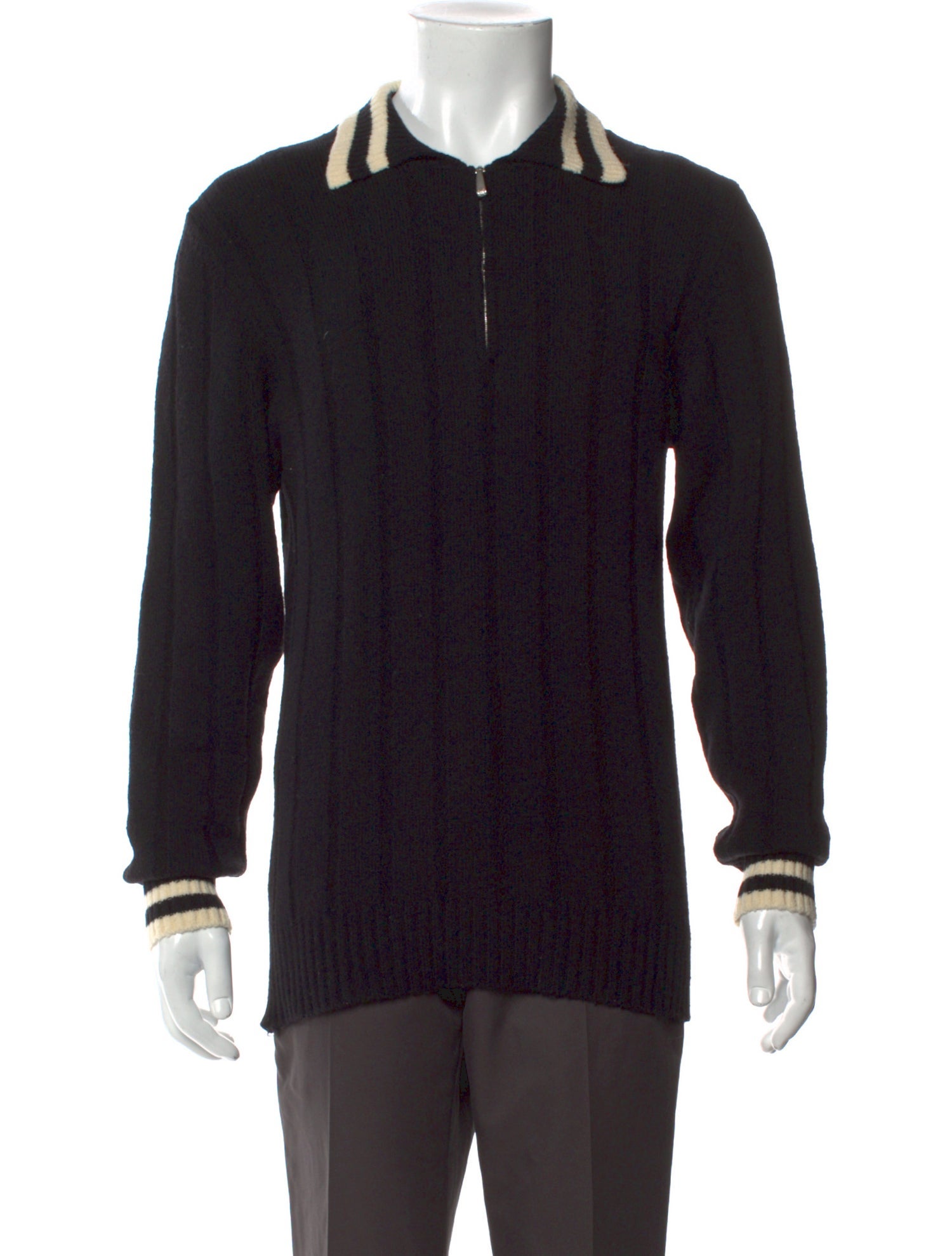 Hermès Wool Collar Polo Sweater