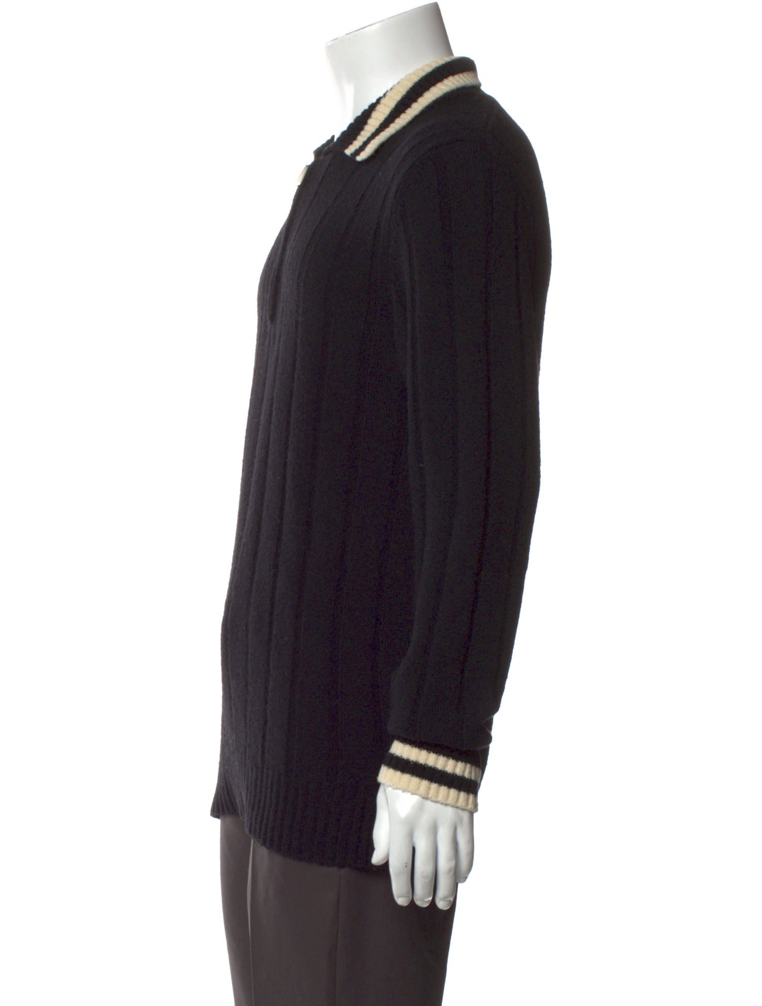 Hermès Wool Collar Polo Sweater