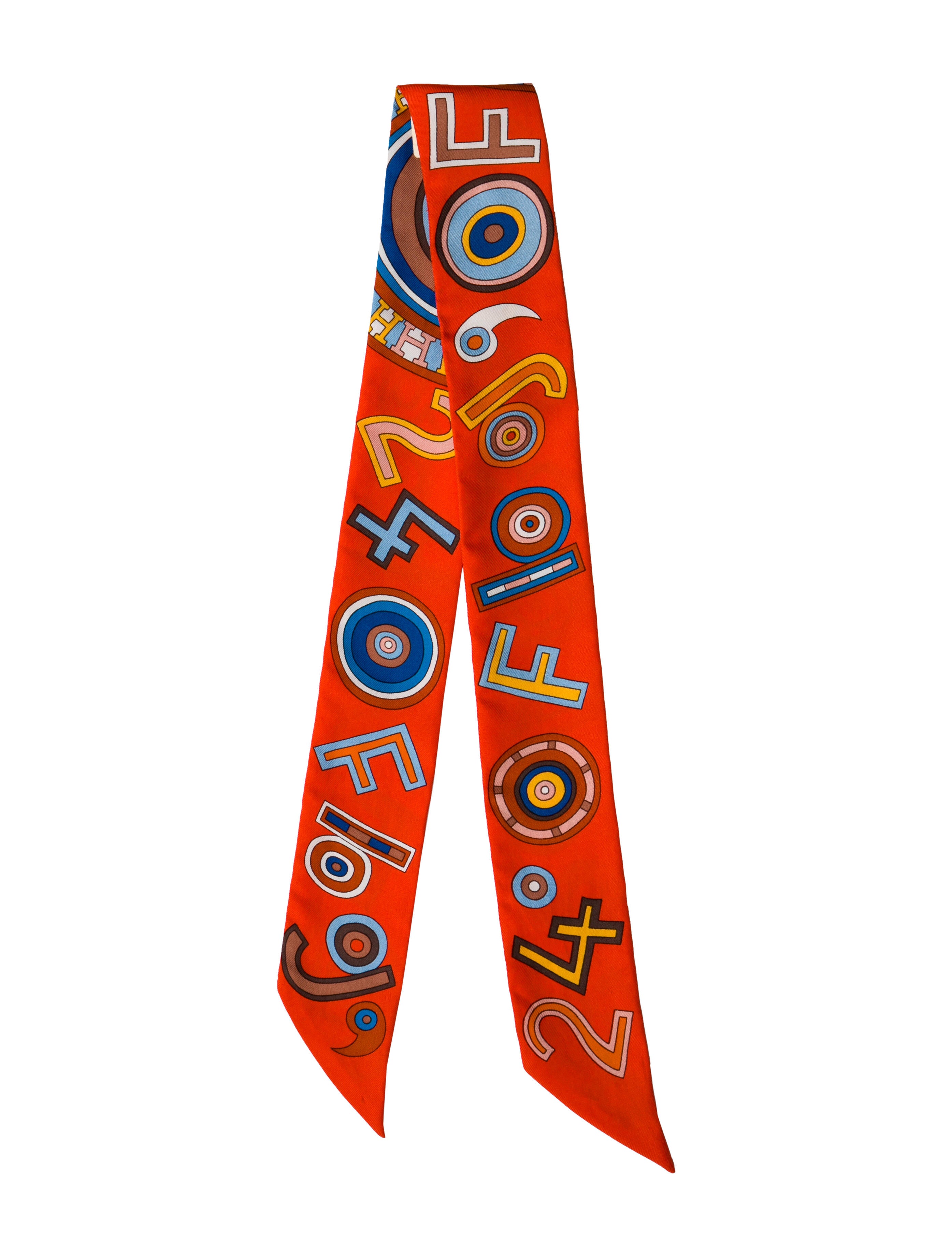 Hermès Tohu Bohu Silk Twilly Scarf