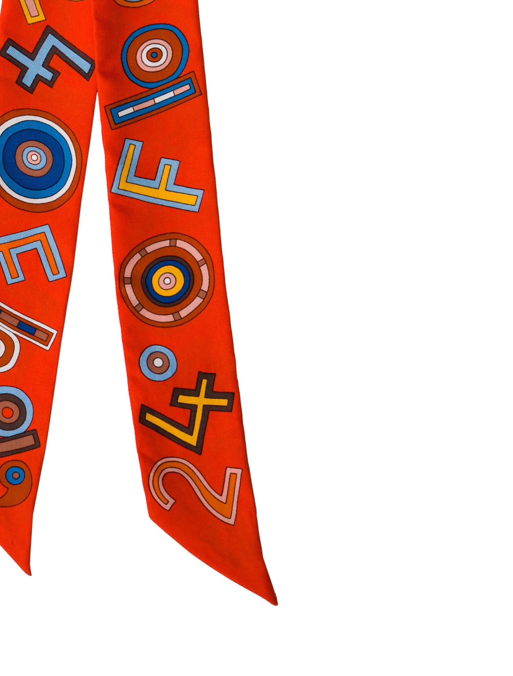 Hermès Tohu Bohu Silk Twilly Scarf