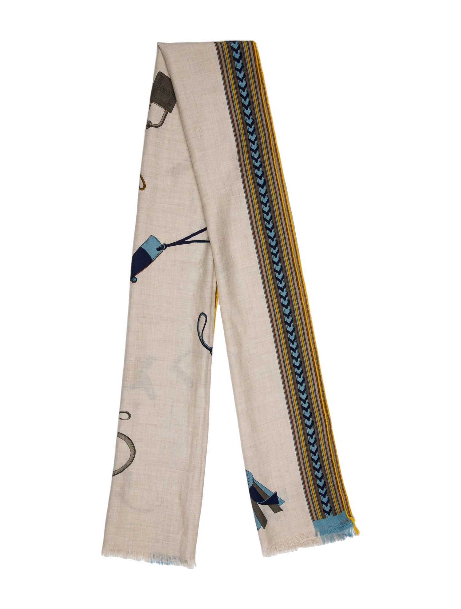 Hermès Et Gris-Gris Cashmere Scarf