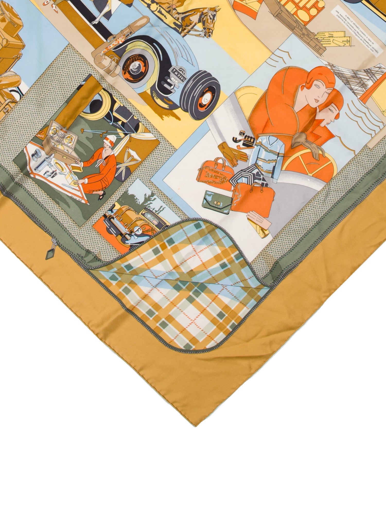 Hermès l'élégance et le confort en Automobile Silk Scarf