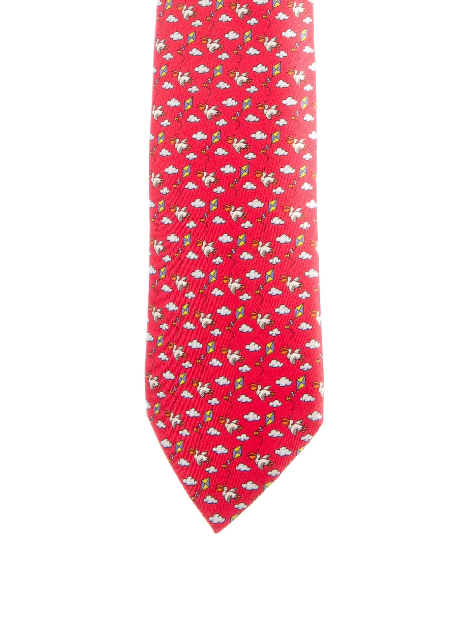 Hermès pattern print tie
