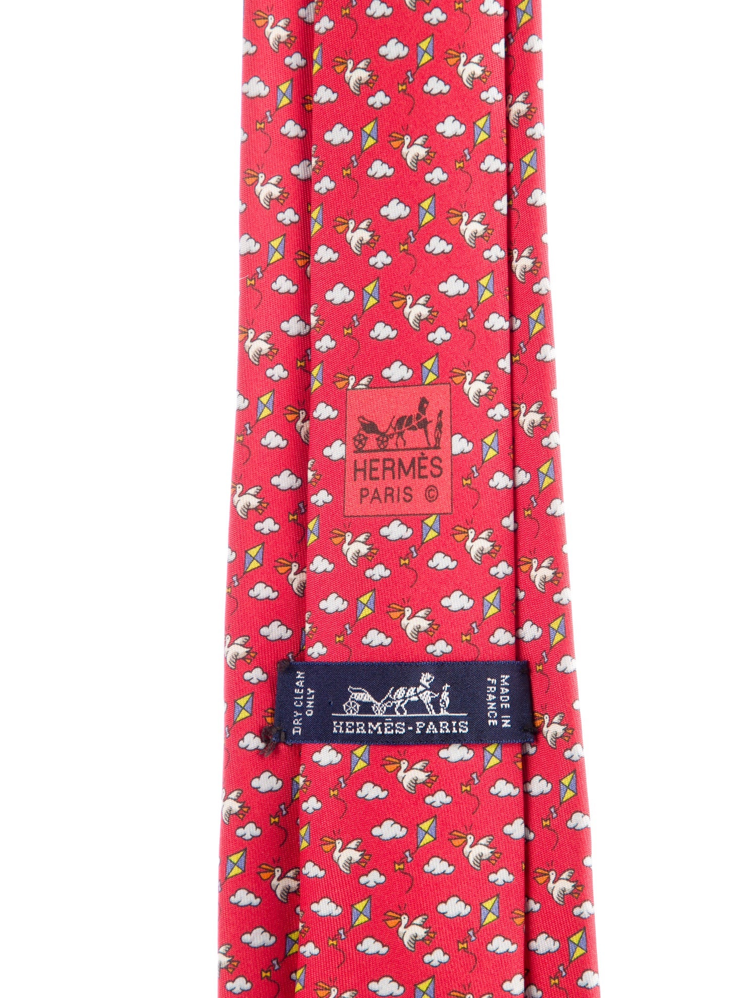 Hermès pattern print tie