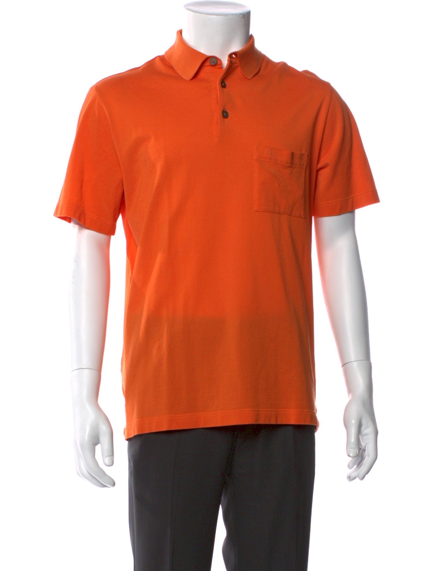 Hermès V-Neck Short Sleeve Polo Shirt