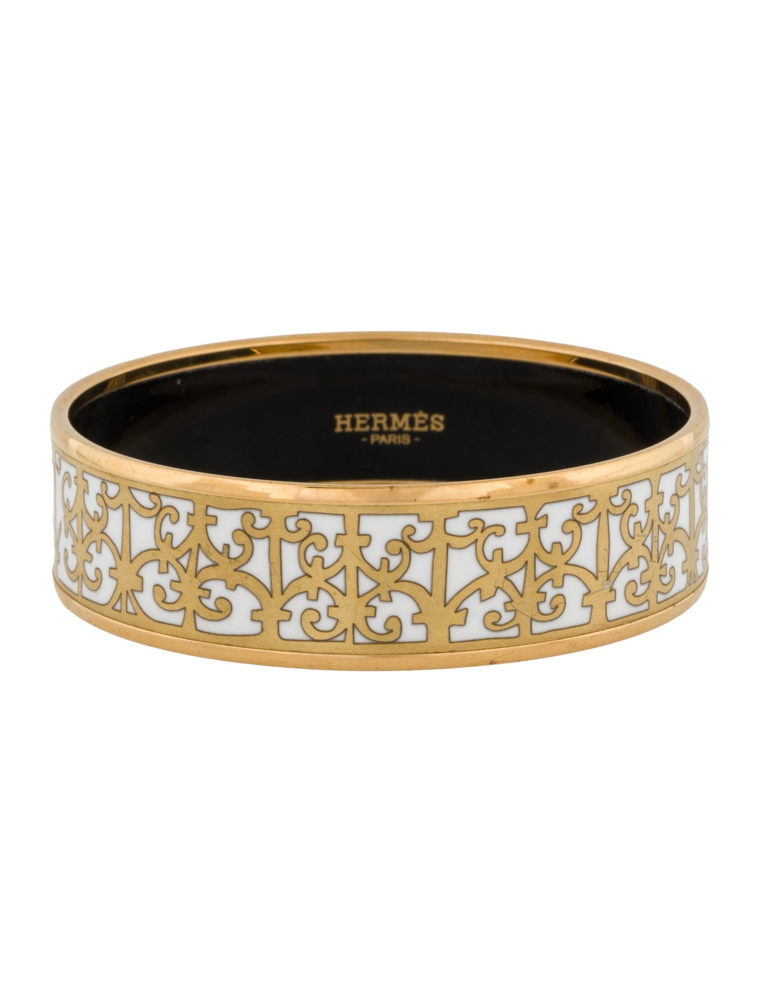 Hermès Balcons du Guadalquivir Wide Enamel Bangle