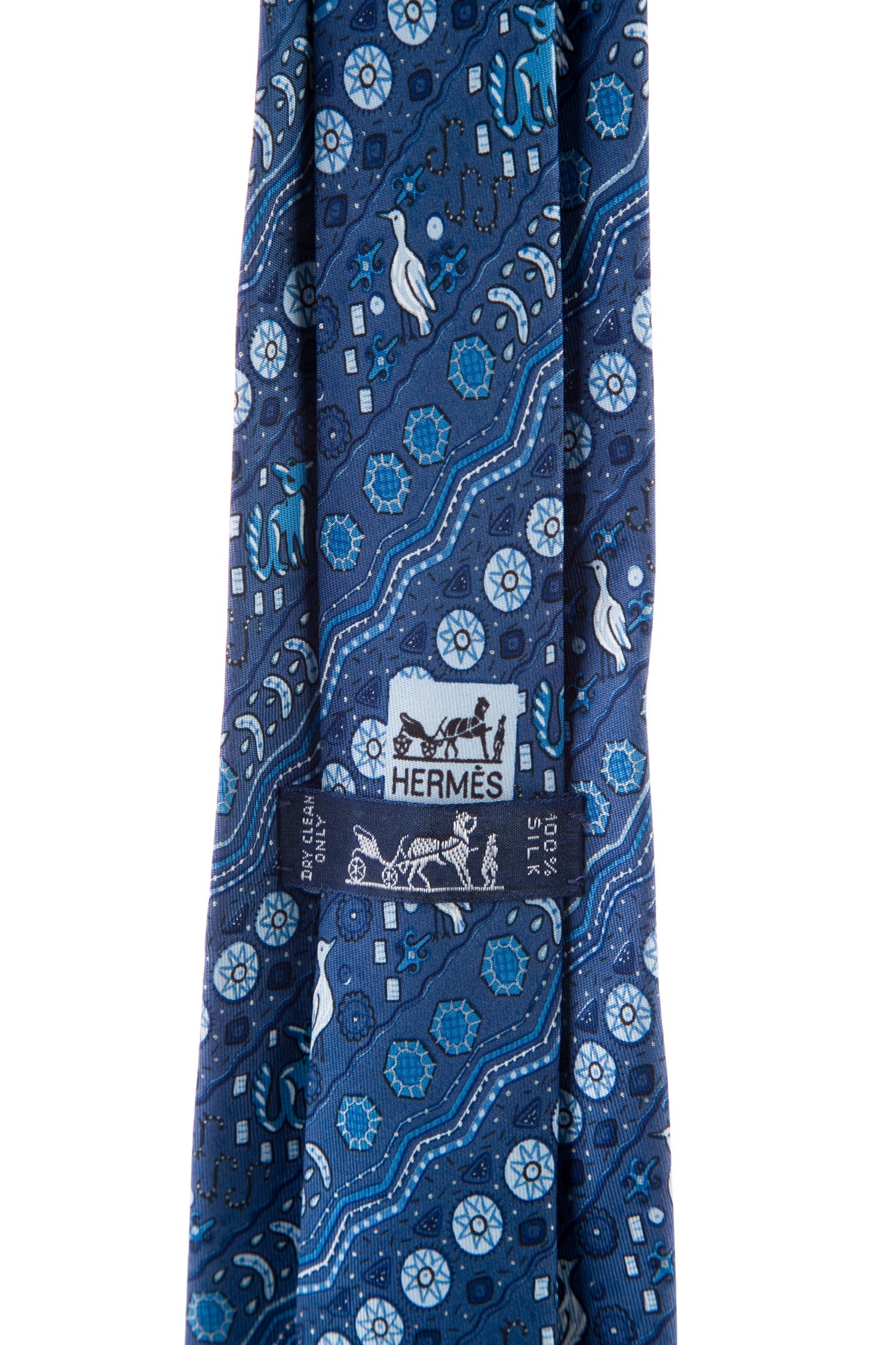 Hermès Hermès SIlk Pattern Neck Tie