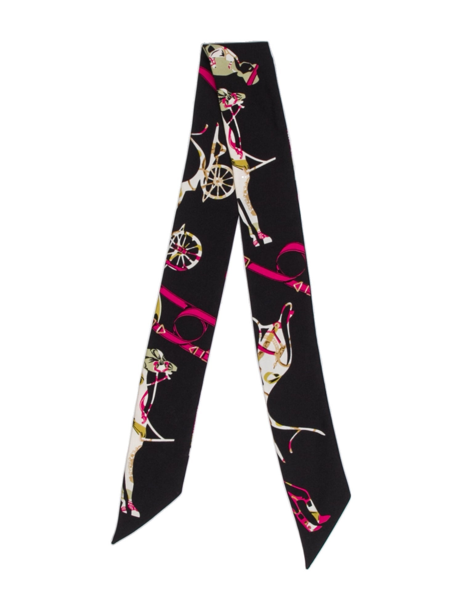 Hermès Tout en Carré Silk Twilly Scarf