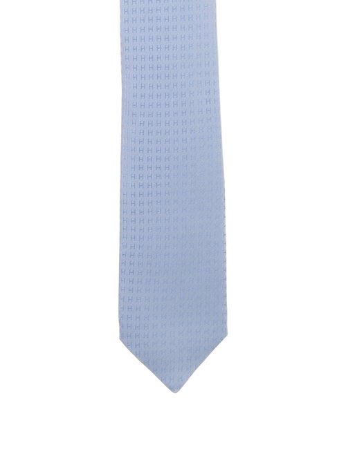 Hermès pattern silk tie