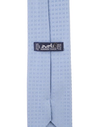 Hermès pattern silk tie
