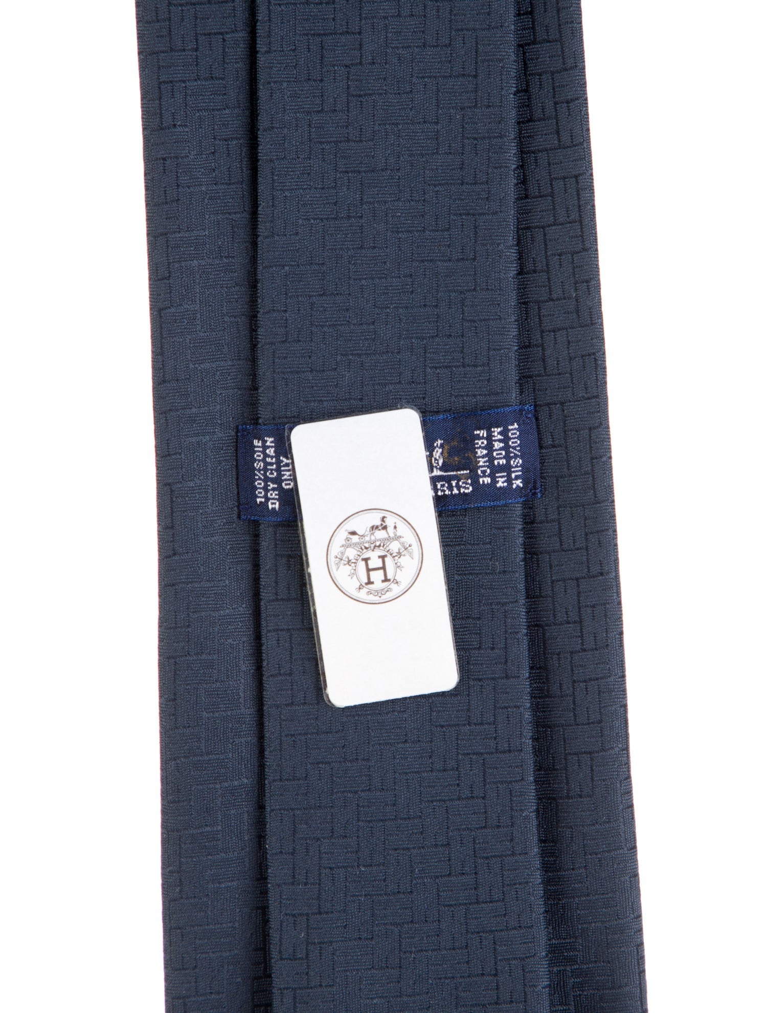 Hermès Silk Pattern Tie w/Tags