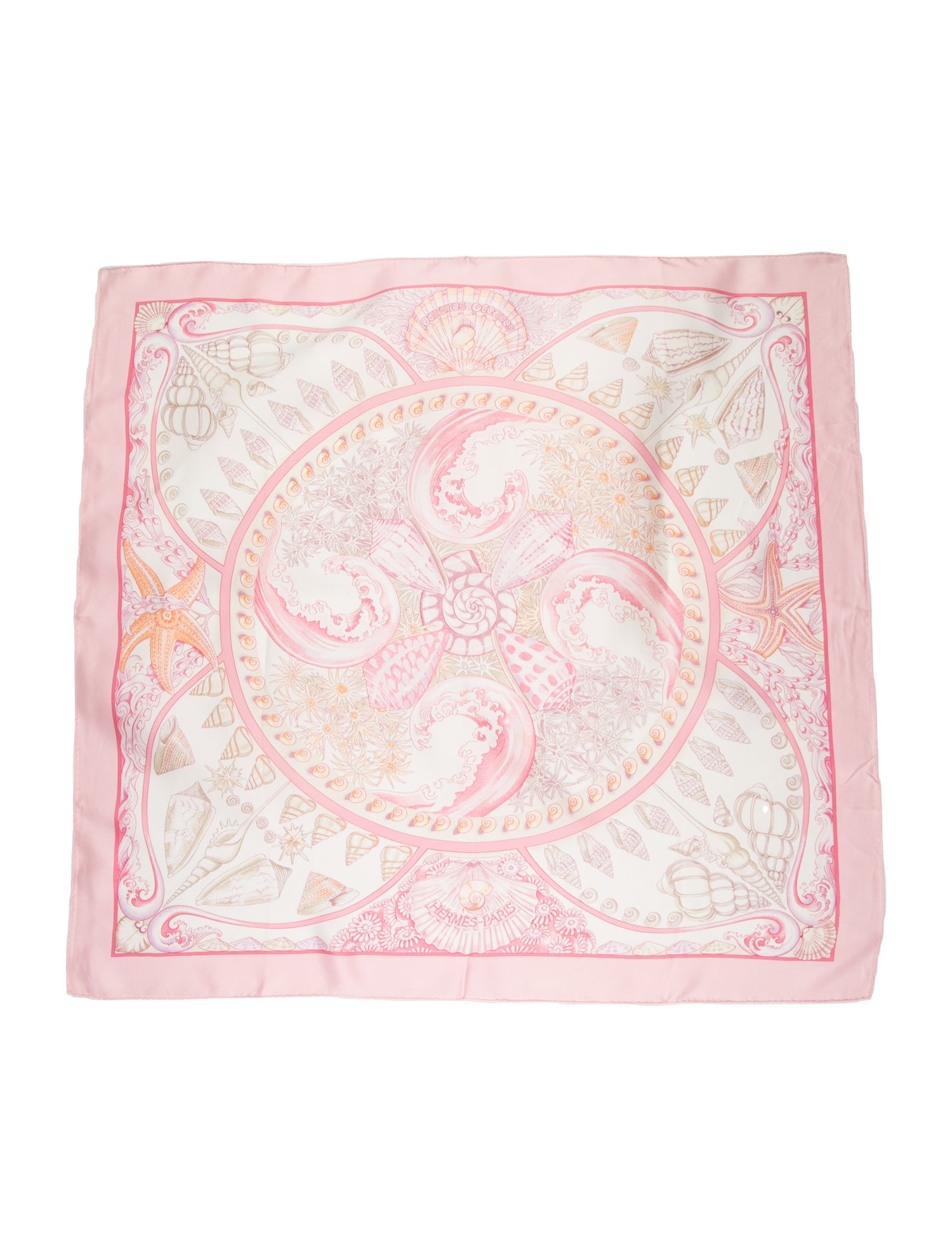 Hermès Parures Oceanes Silk Scarf