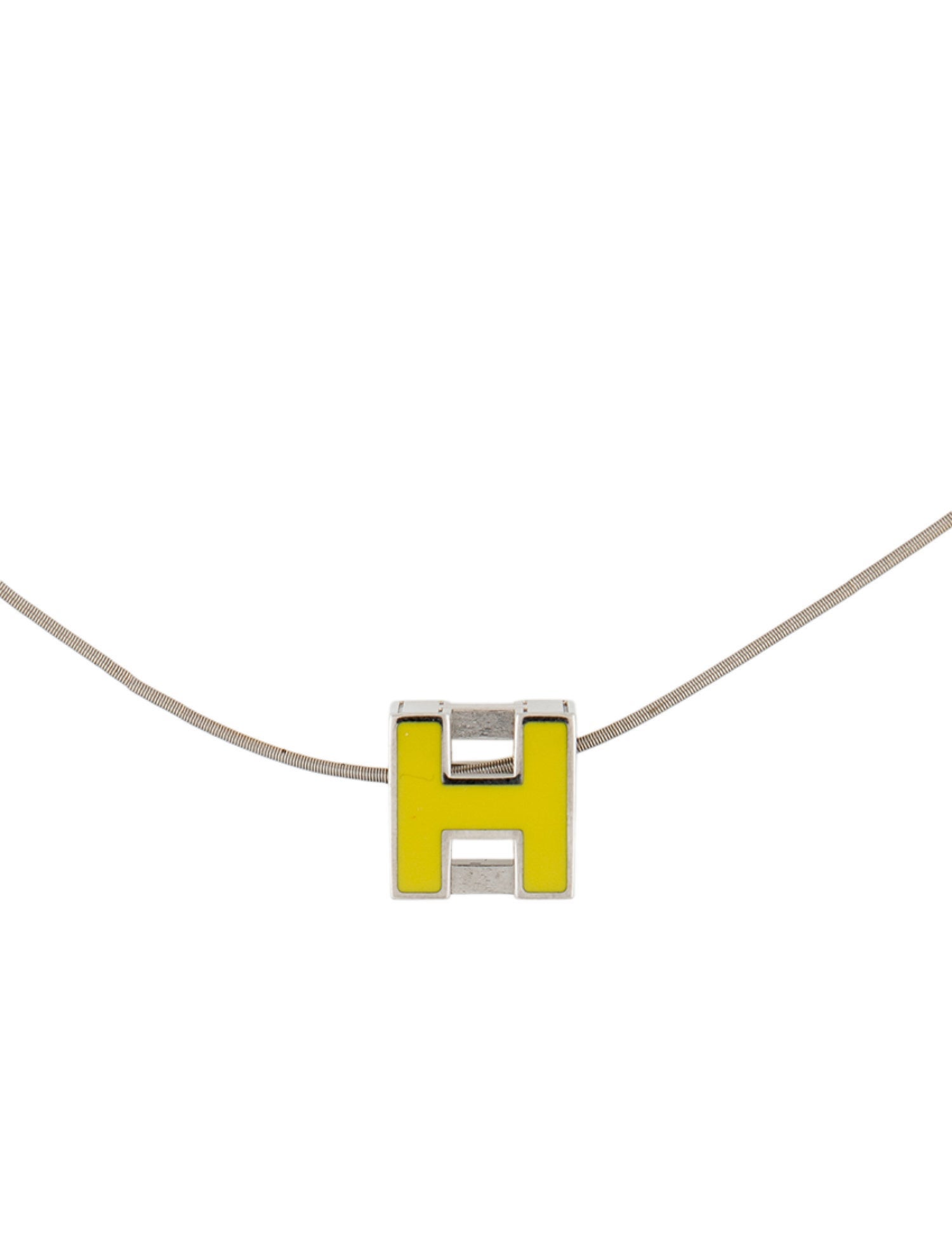 Hermès Cage d'H Pendant Necklace