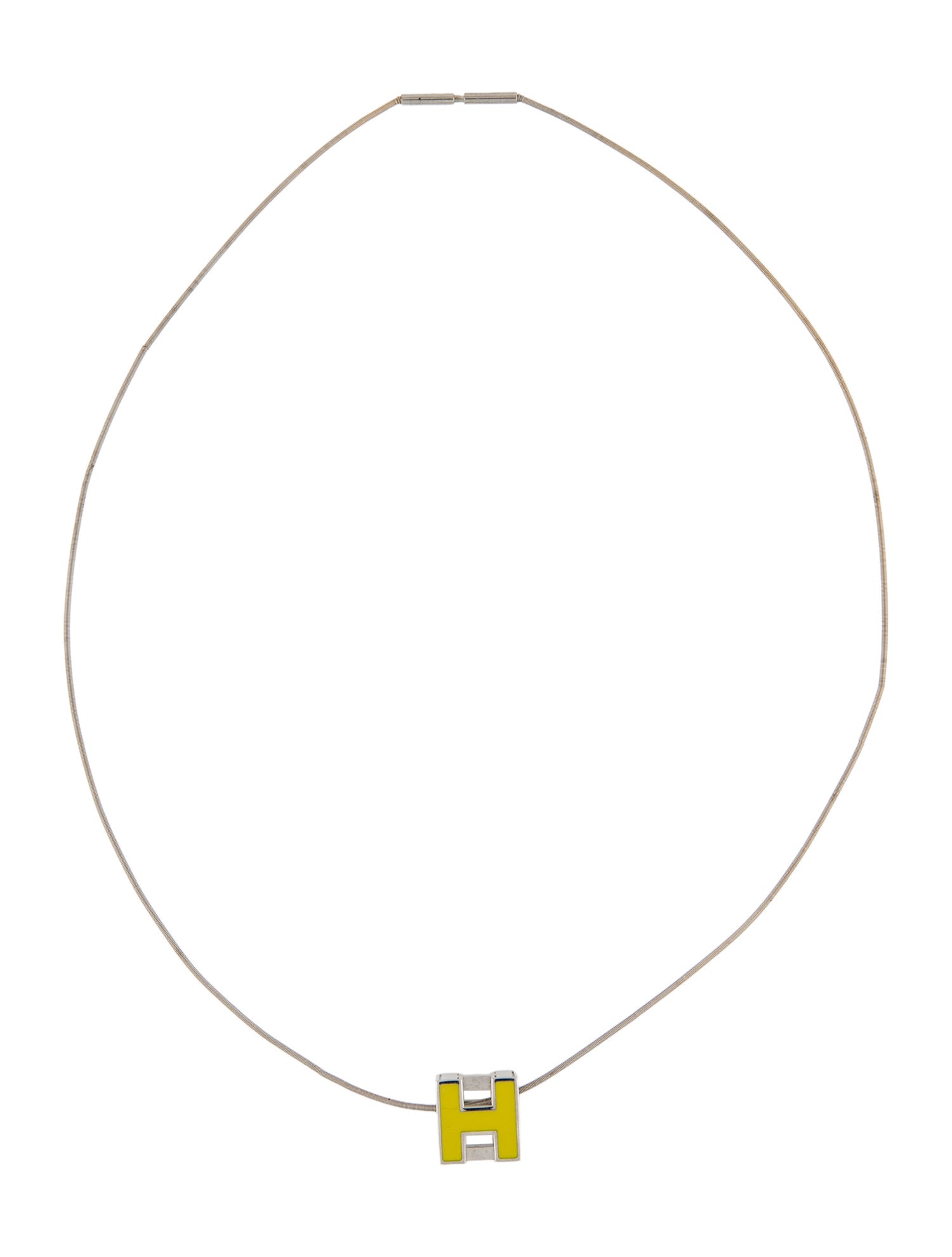 Hermès Cage d'H Pendant Necklace