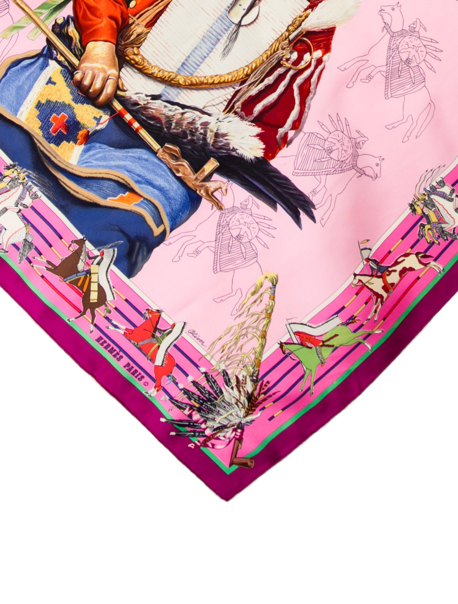 Hermès Pani La Shar Pawnee Silk Scarf