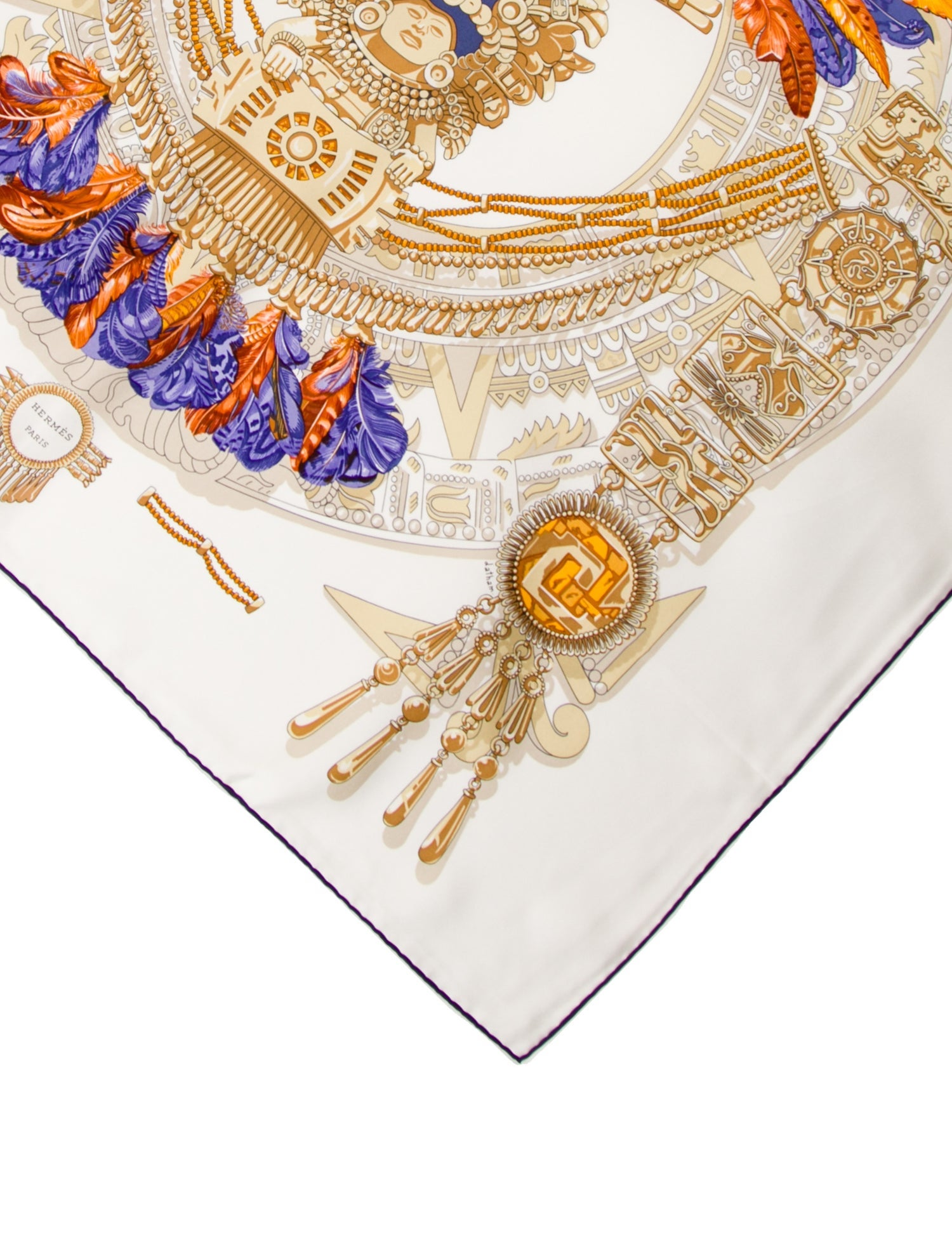 Hermès Aztec Silk Scarf