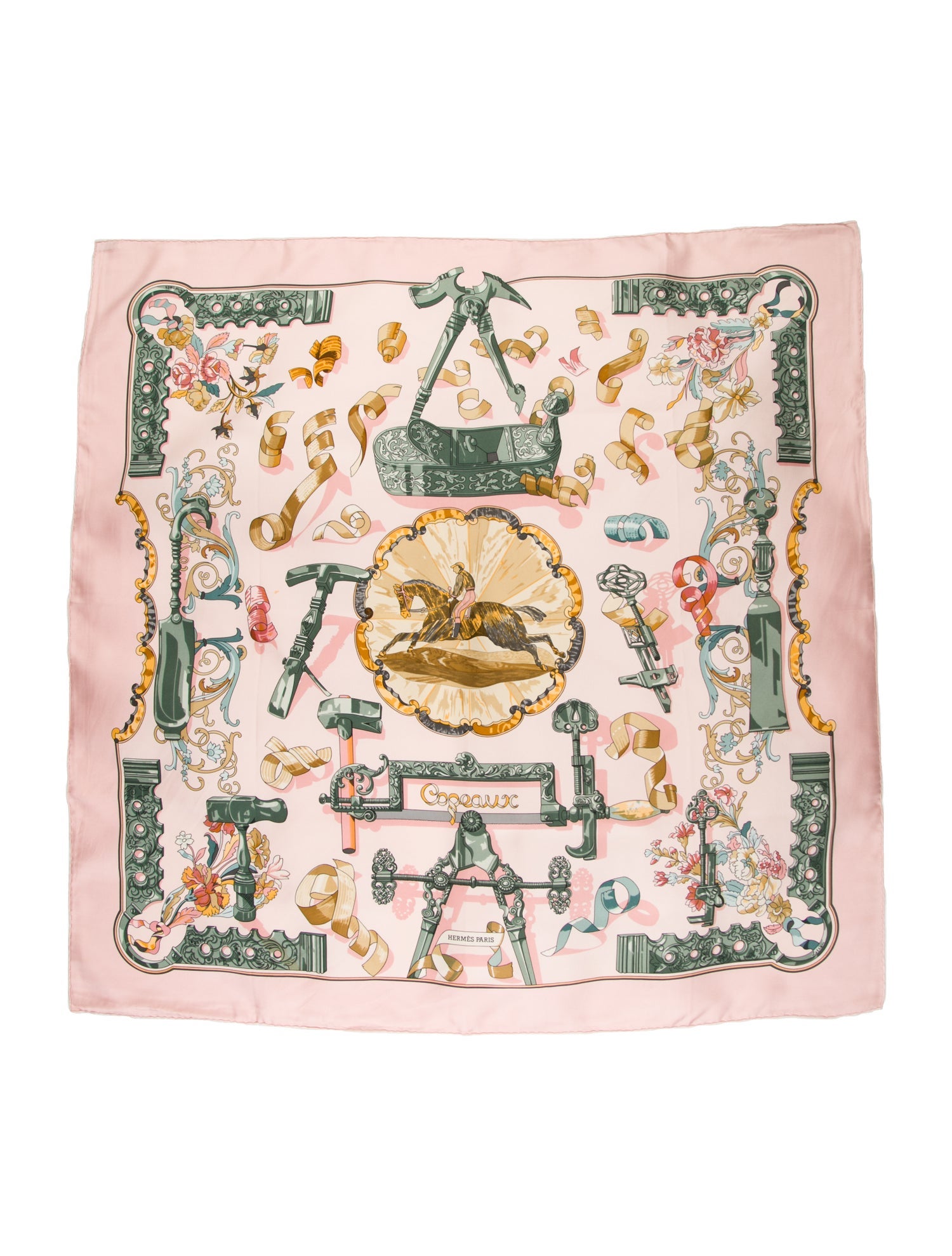 Hermès Copeaux Silk Scarf