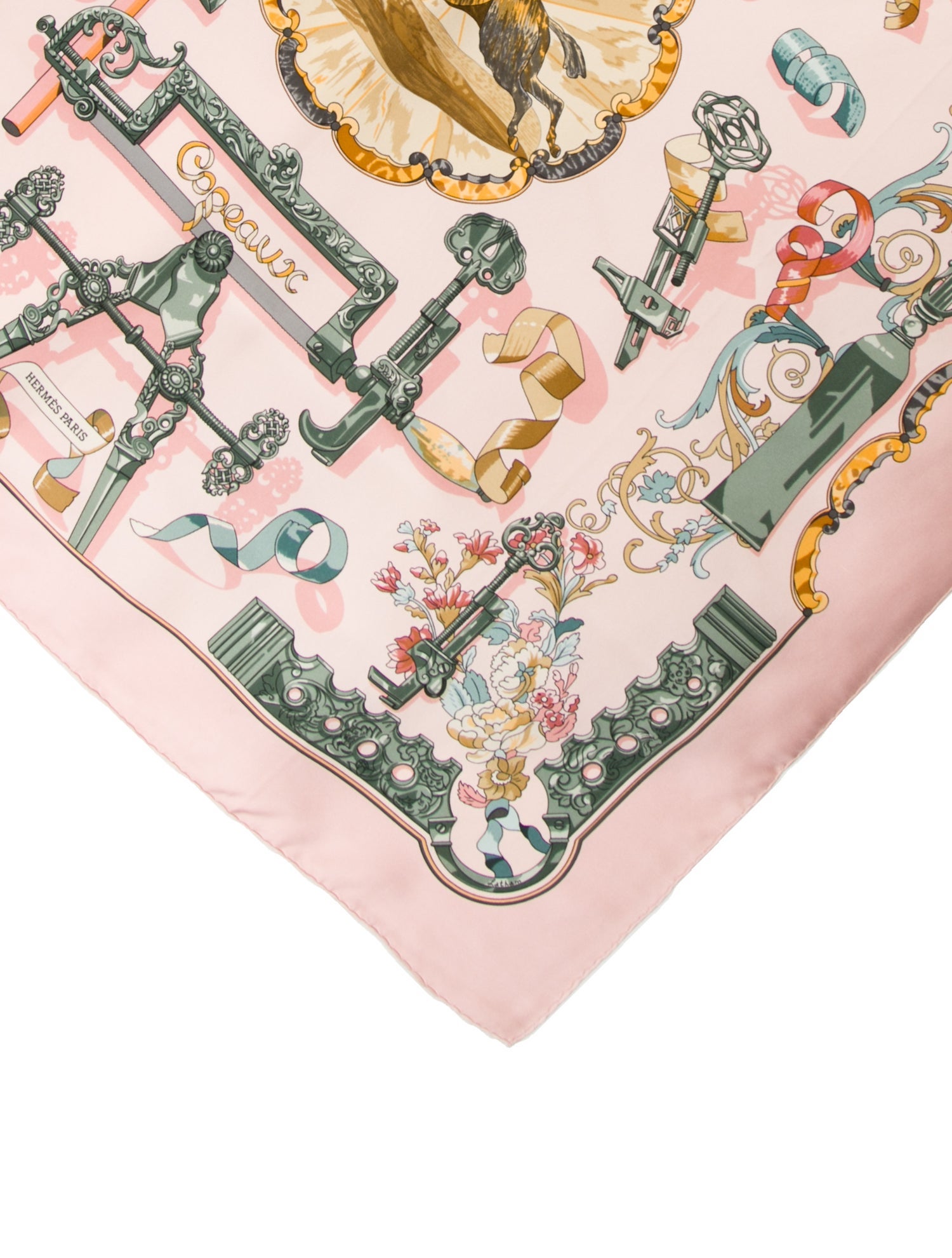 Hermès Copeaux Silk Scarf