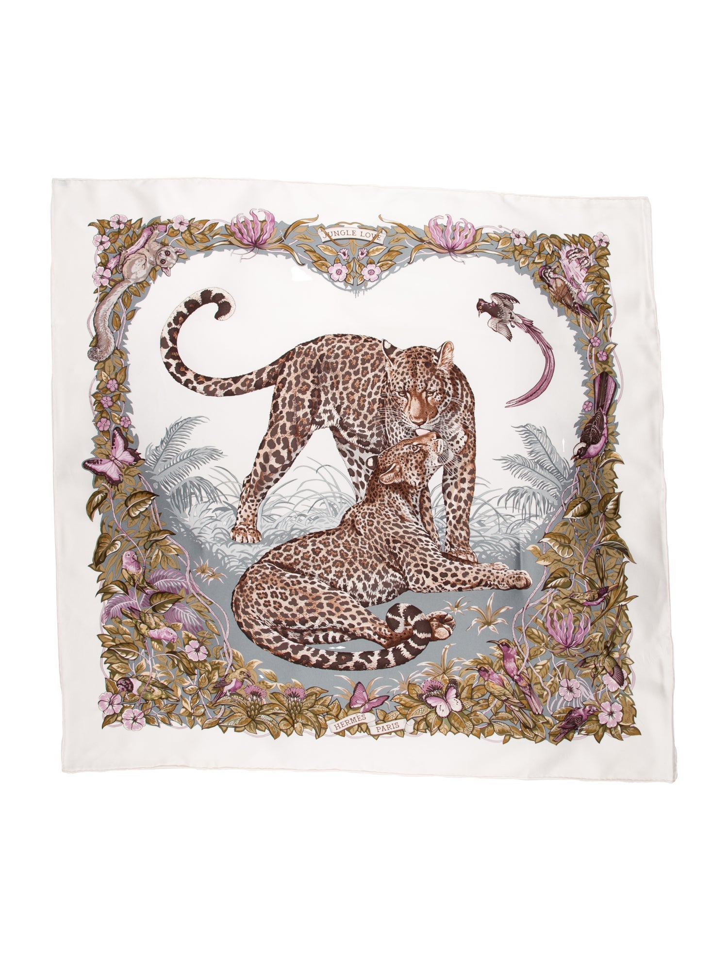 Hermès Jungle Love Silk Scarf