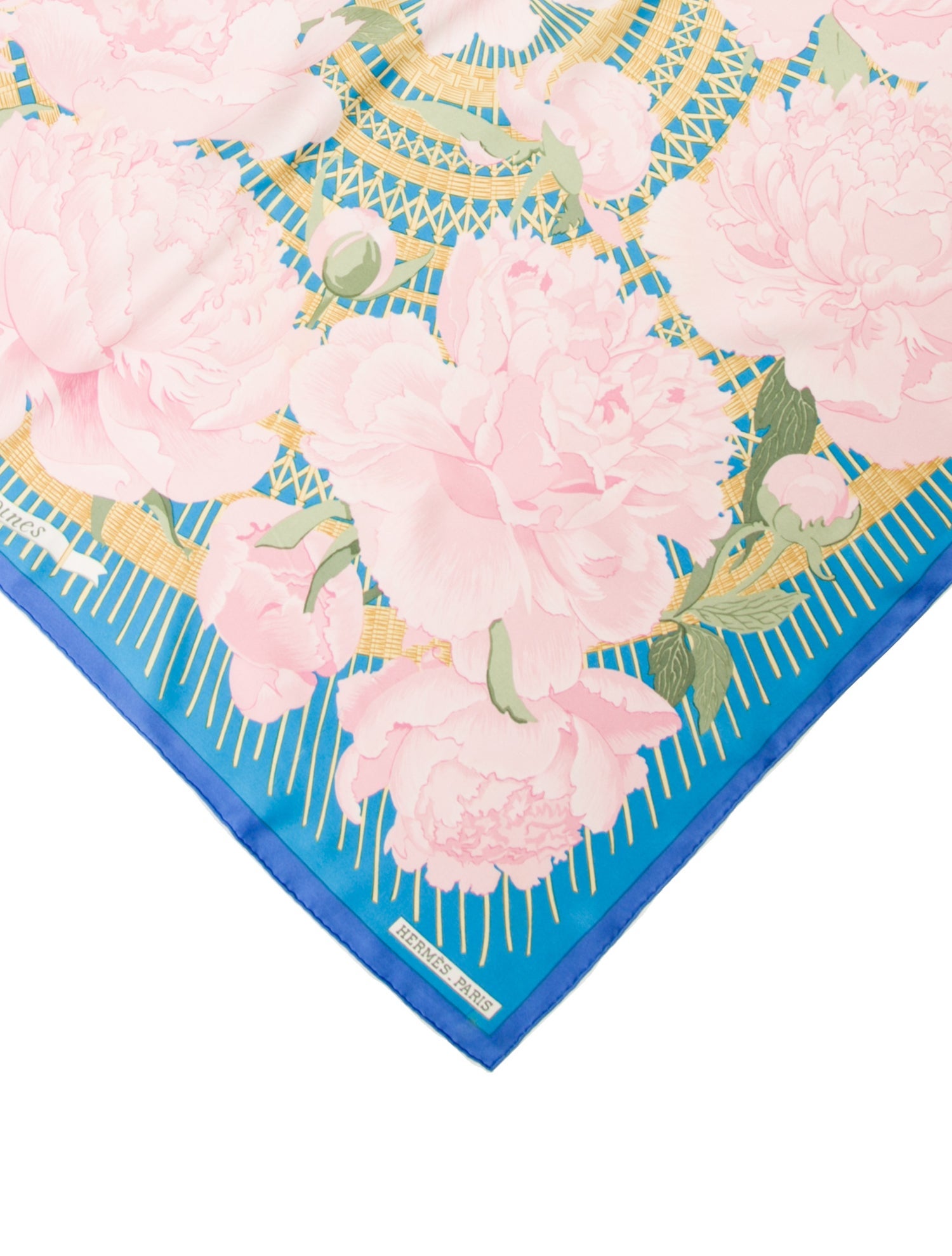 Hermès Les Pivoines Silk Scarf