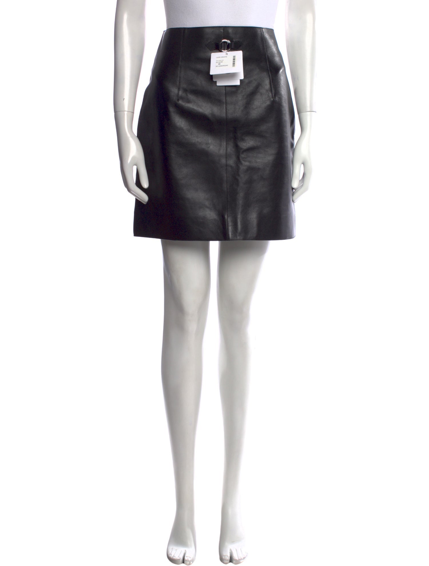 Hermès Leather Mini Skirt