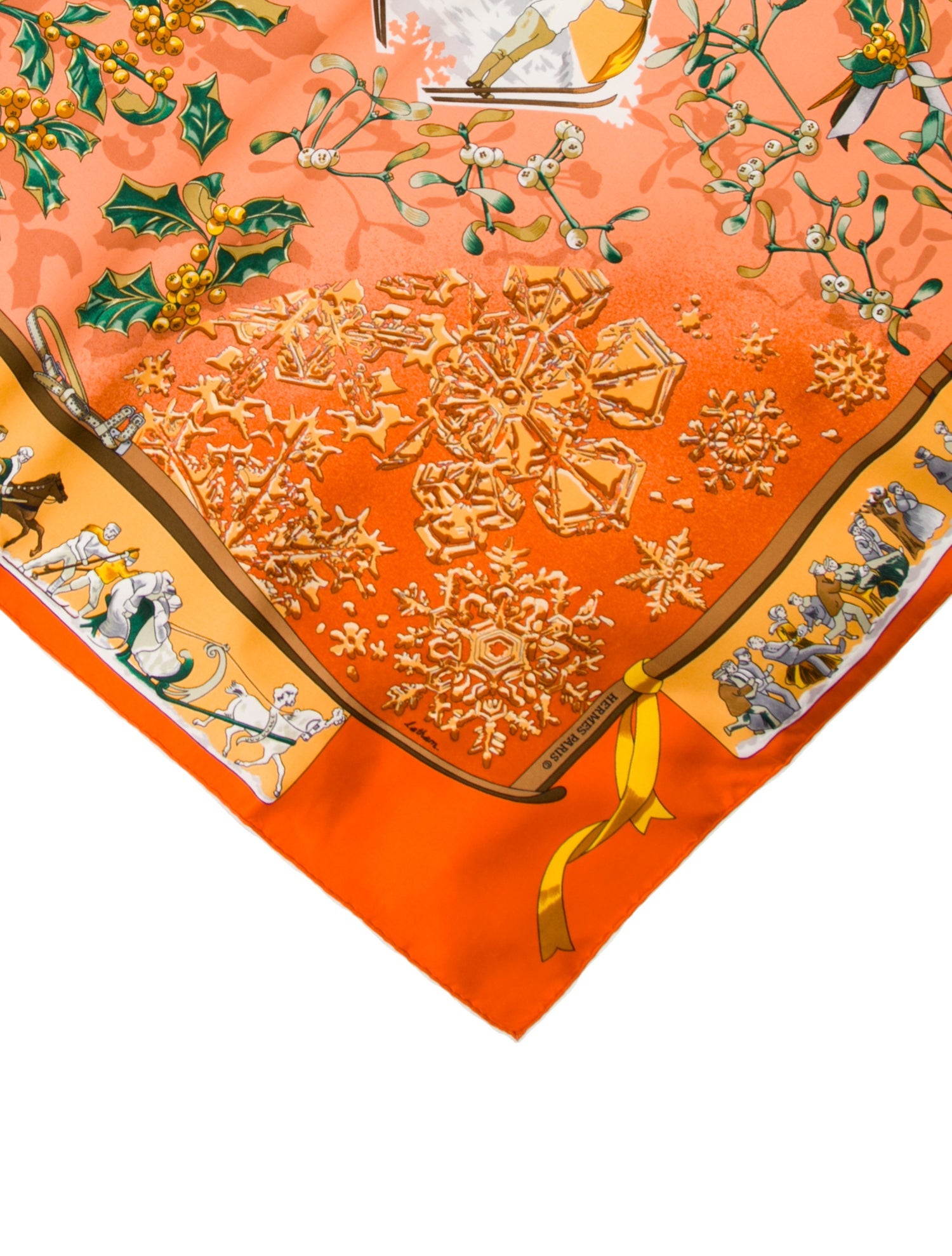 Hermès Neige d'Antan Silk Scarf