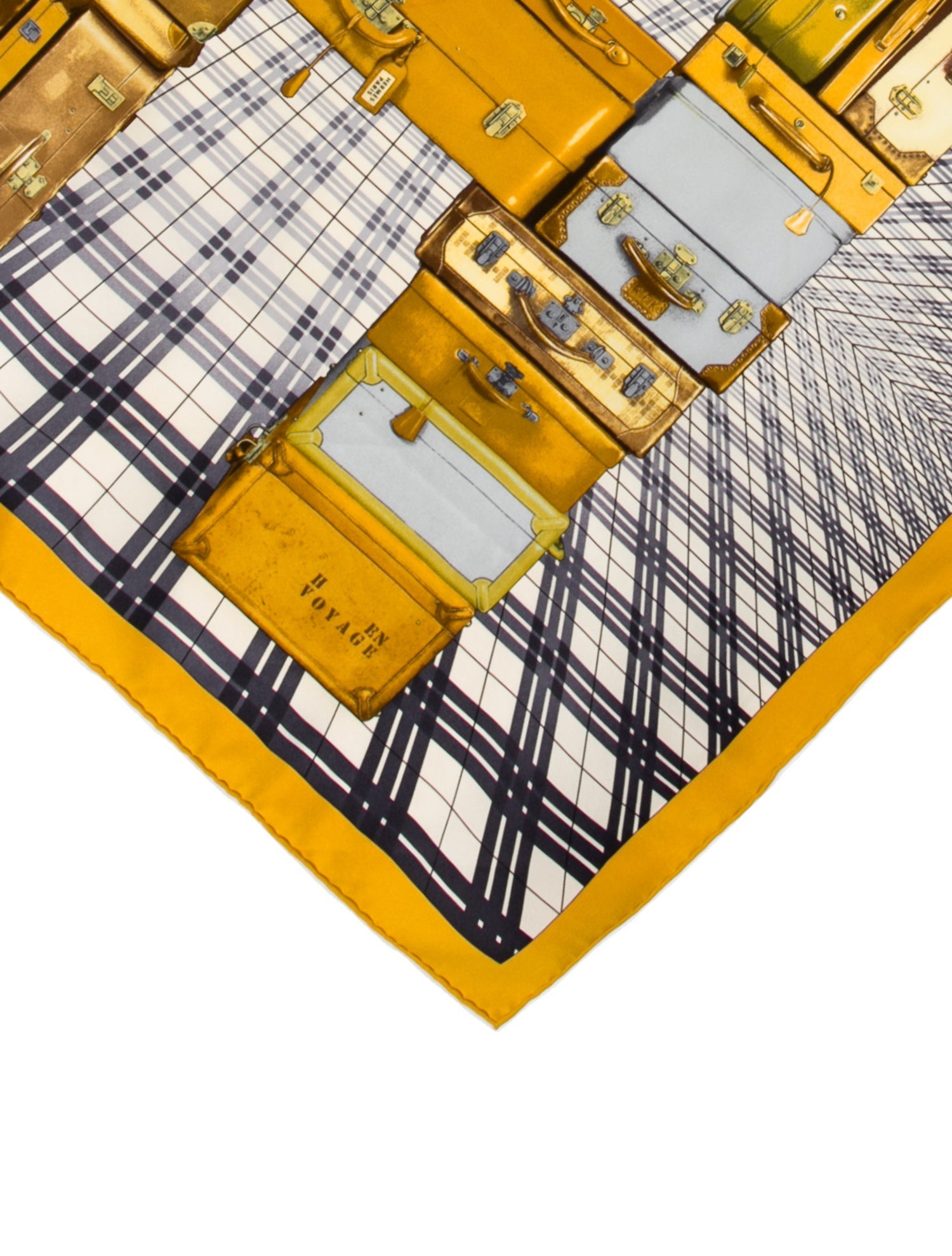 Hermès H en Voyage Silk Scarf