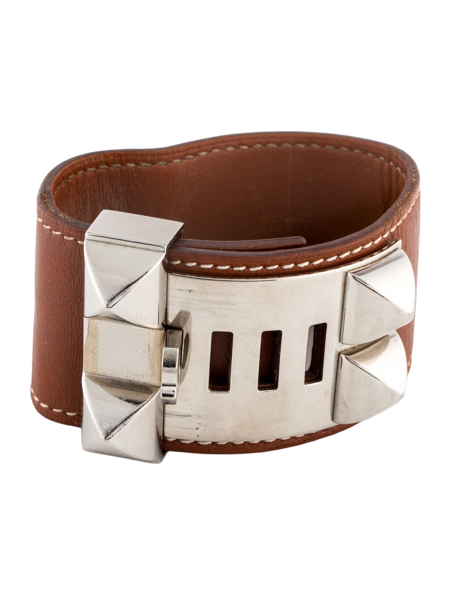 Hermès Leather Collier de Chien Wrap Bracelet