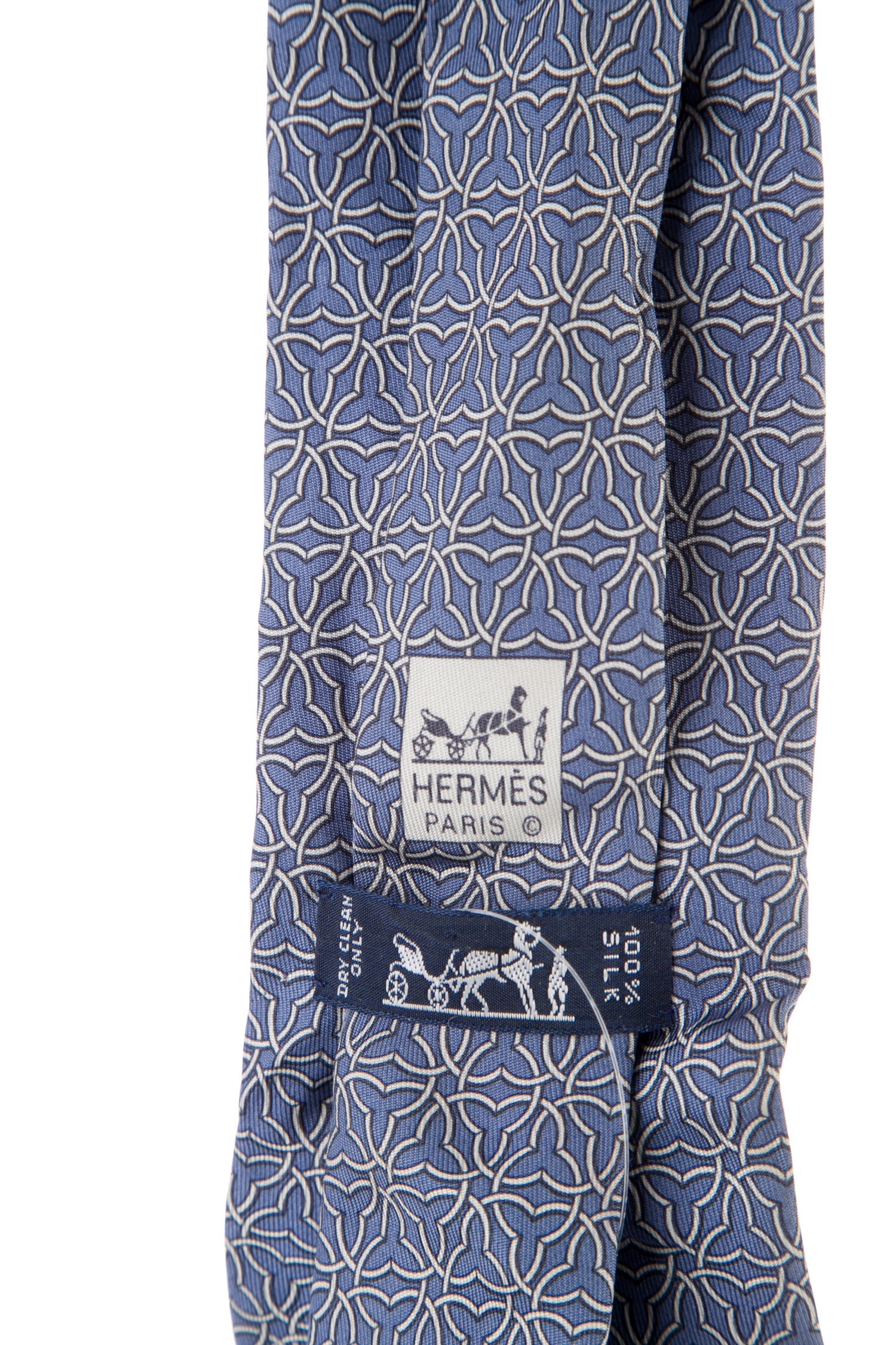 Hermès Pattern Print Silk Tie