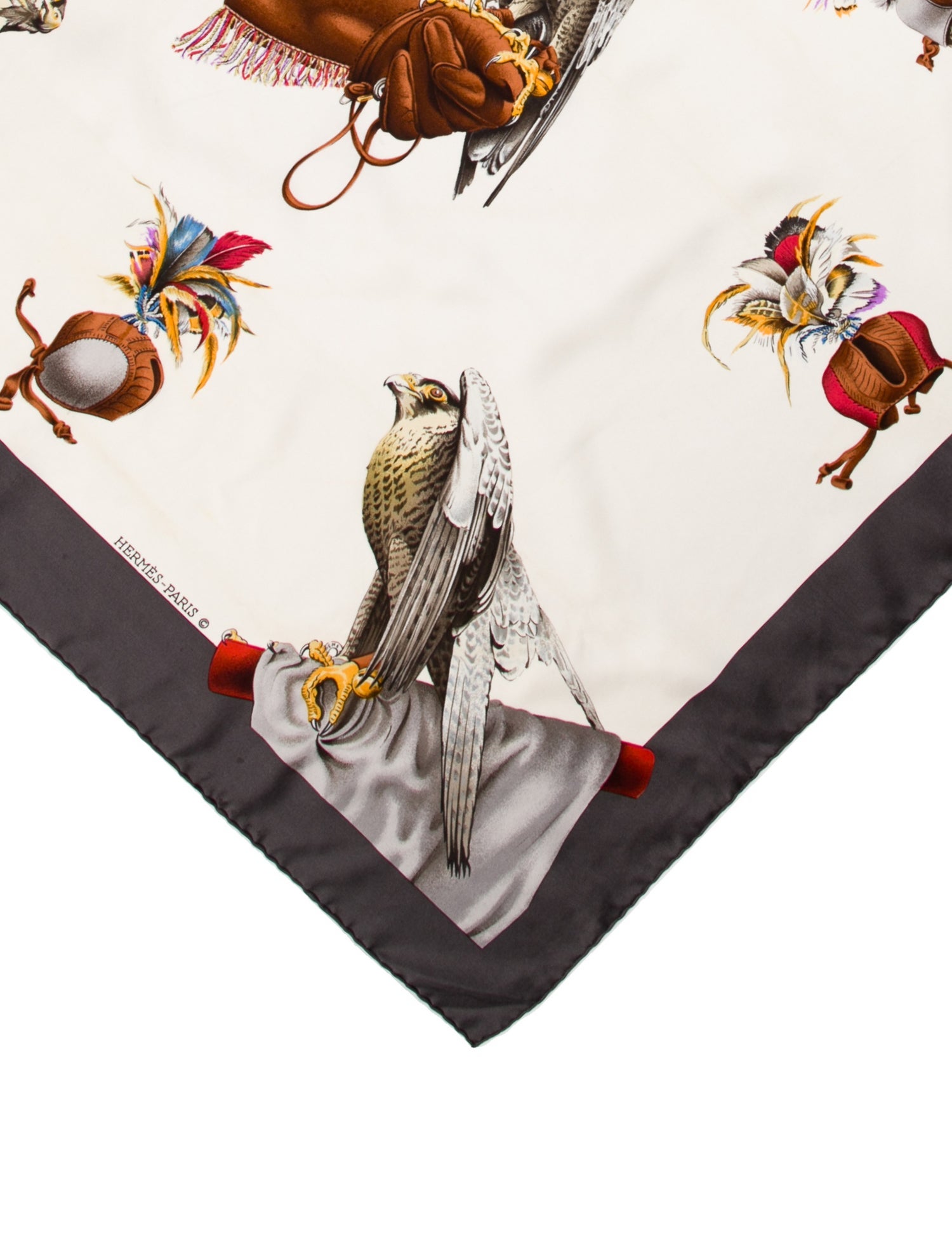 Hermès Chasse à Vol Silk Scarf