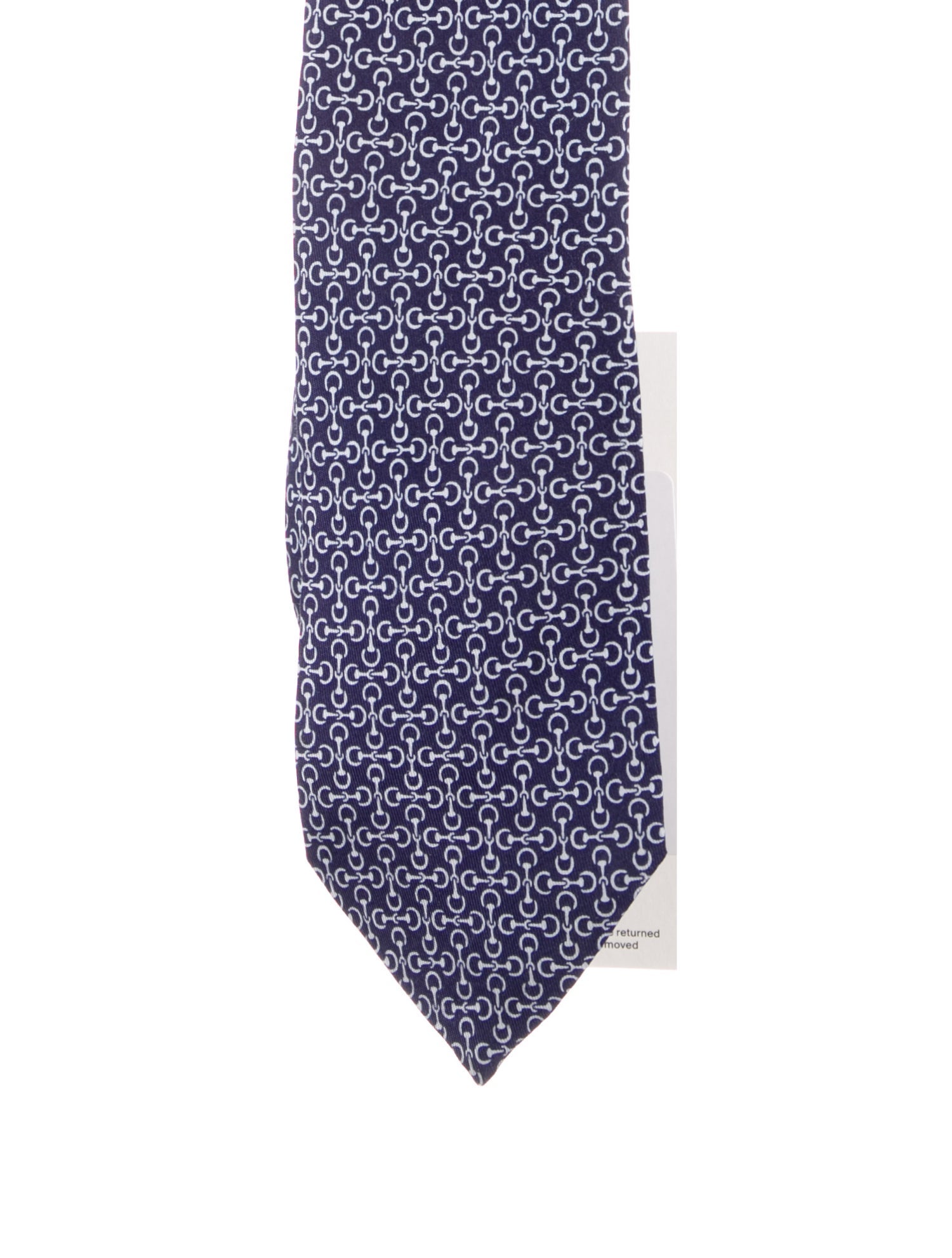 Hermès Pattern Print Silk Tie