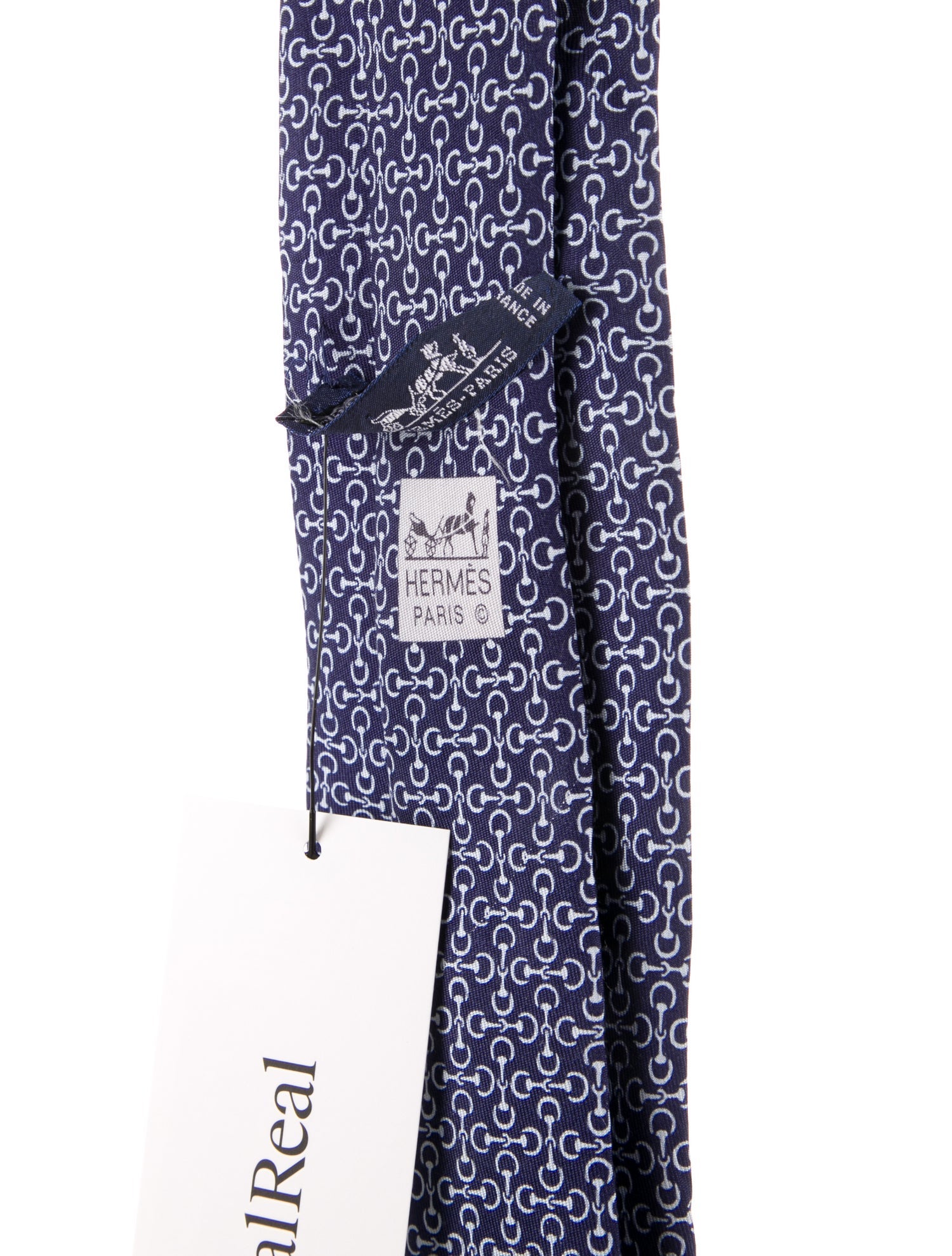 Hermès Pattern Print Silk Tie