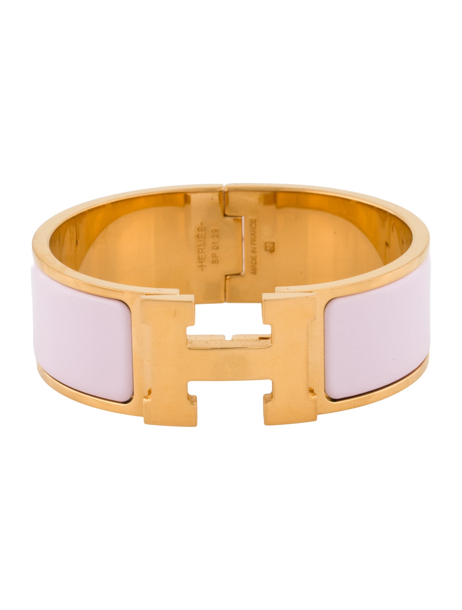 Hermès Clic Clac H Enamel Bangle Bracelet
