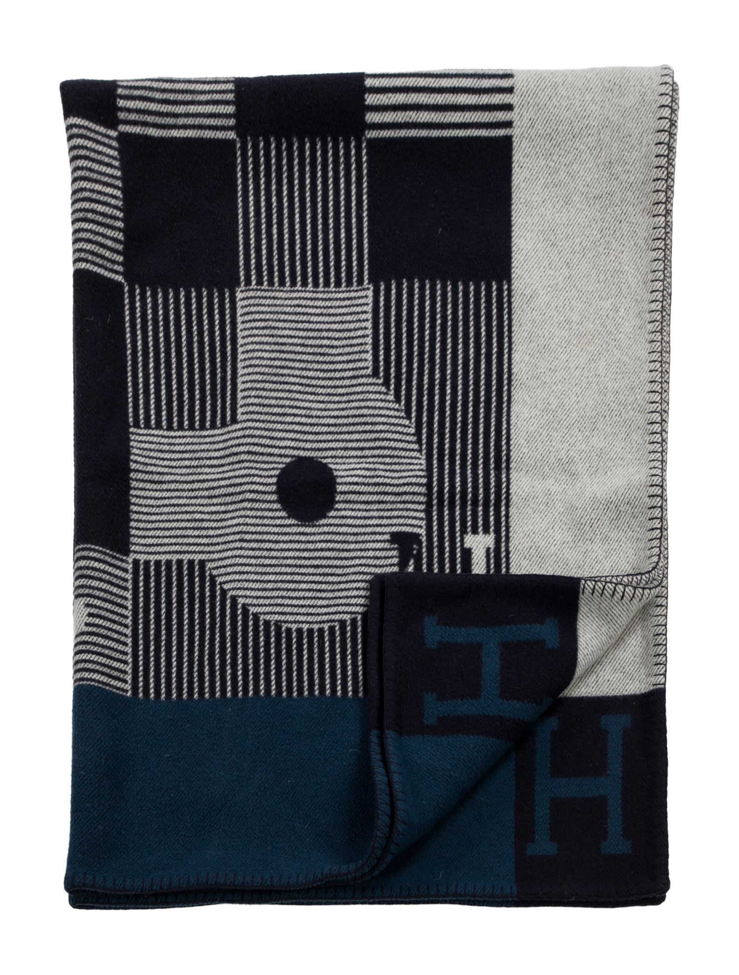 Hermès Echecs et Trames Throw Blanket
