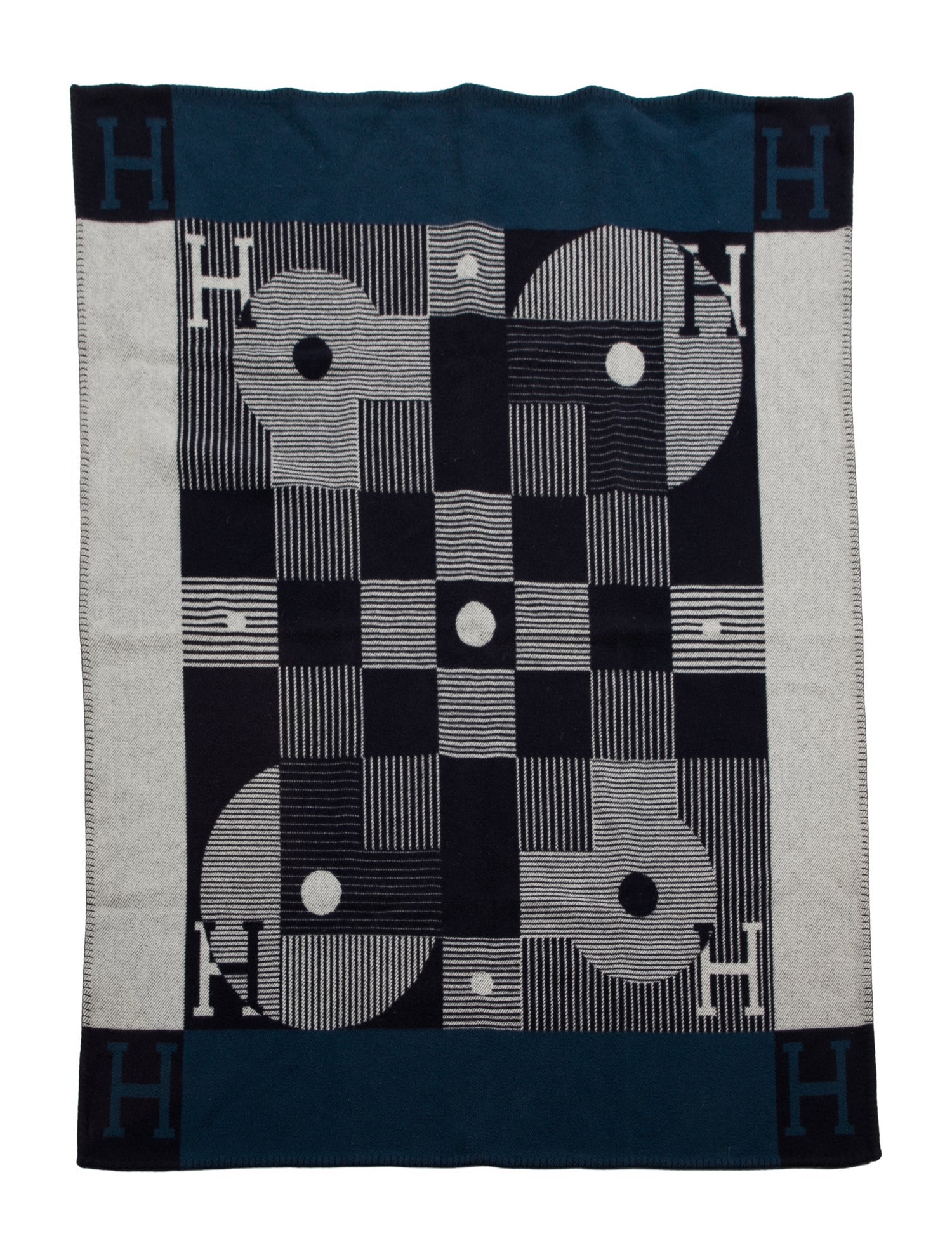 Hermès Echecs et Trames Throw Blanket