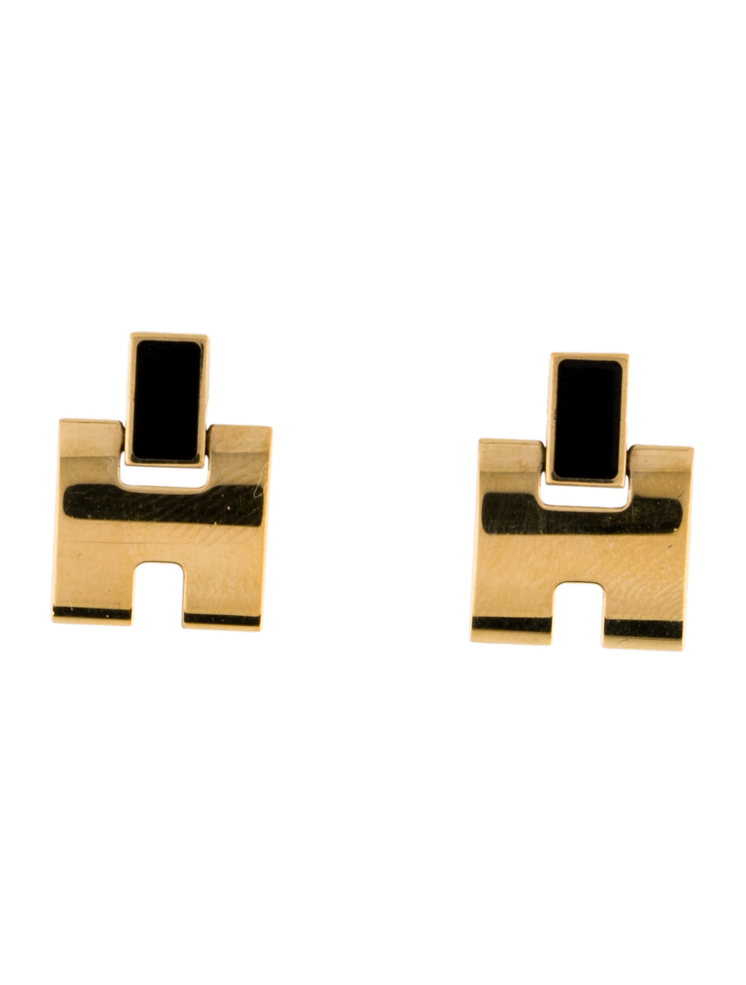 Hermès Lacquered Eileen Drop Earrings